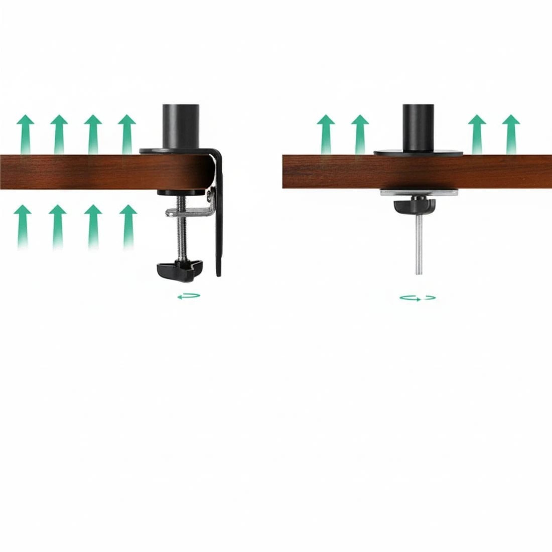 6 Artiss Monitor Arm Desk Mount Screen Bracket Holder - Black, 6 of 8