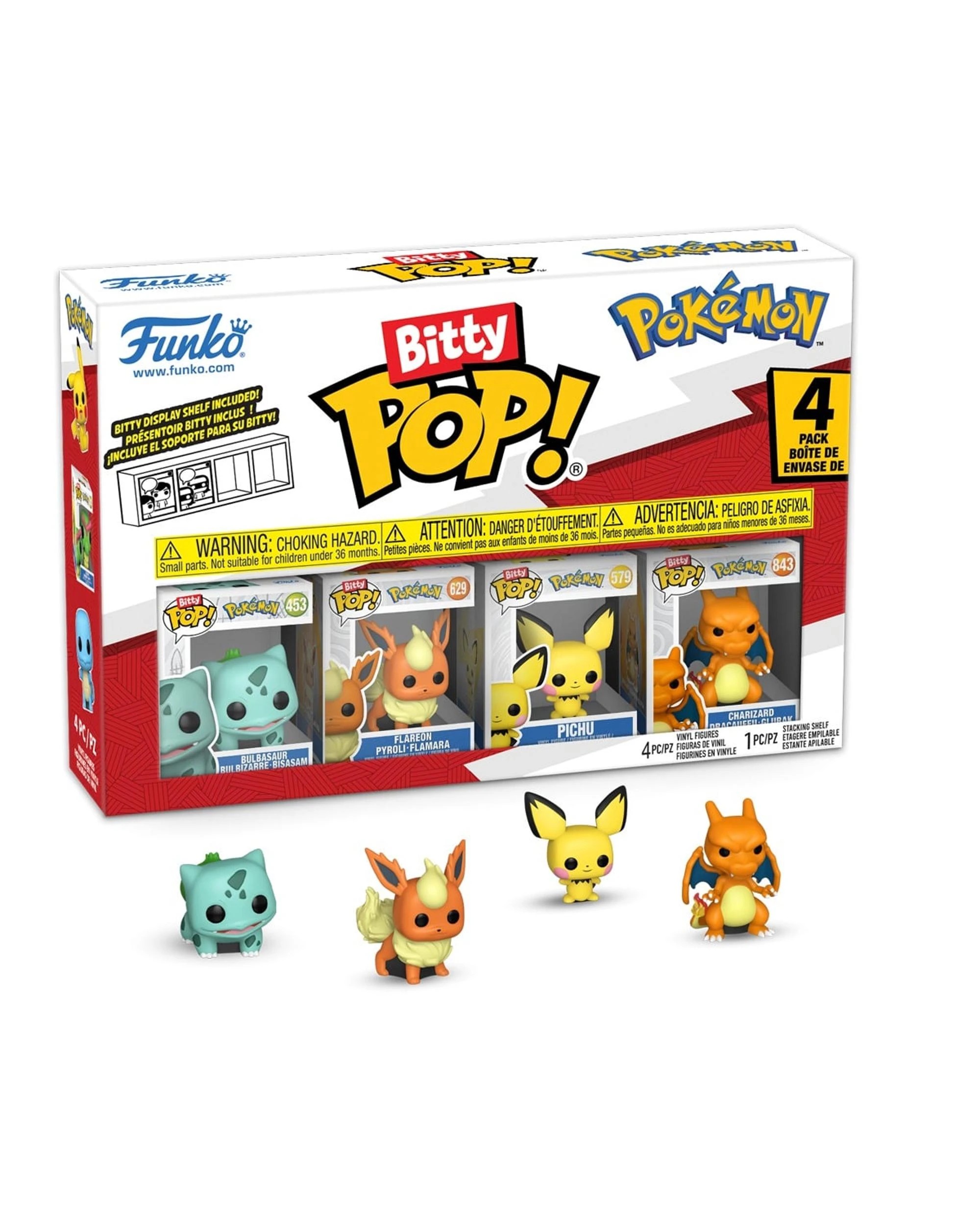1 Pokemon Bulbasaur Bitty 4 Pack Funko POP! Vinyl, 1 of 3
