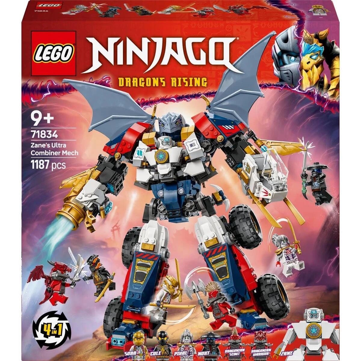 1 LEGO NINJAGO Zane's Ultra Combiner Mech 71834, 1 of 10