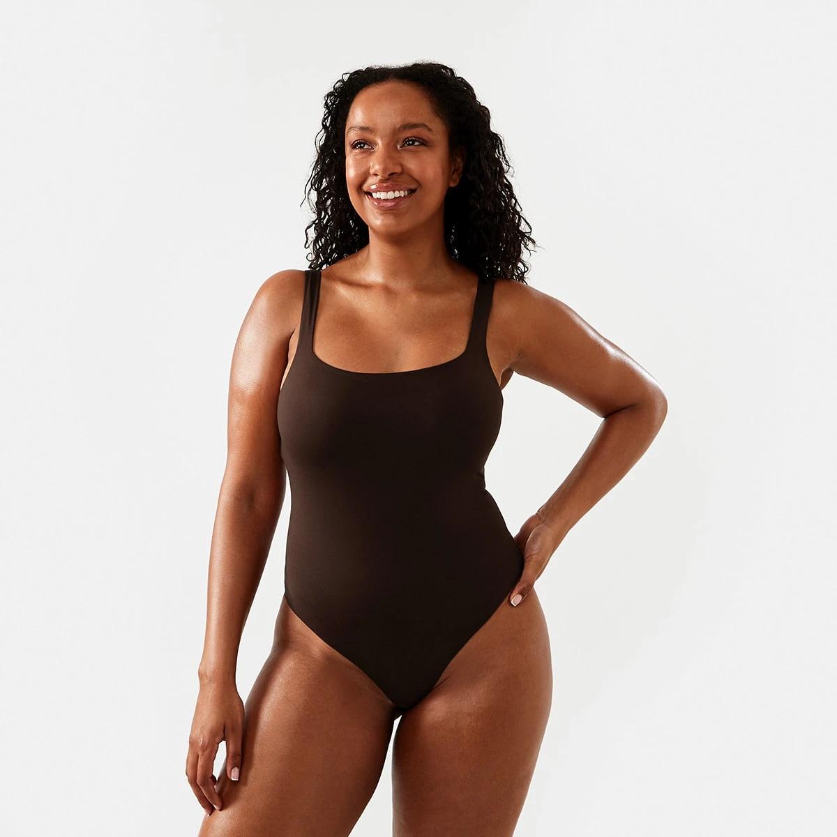 1 Smoothing Bodysuit Fudge Brwn, 1 of 6