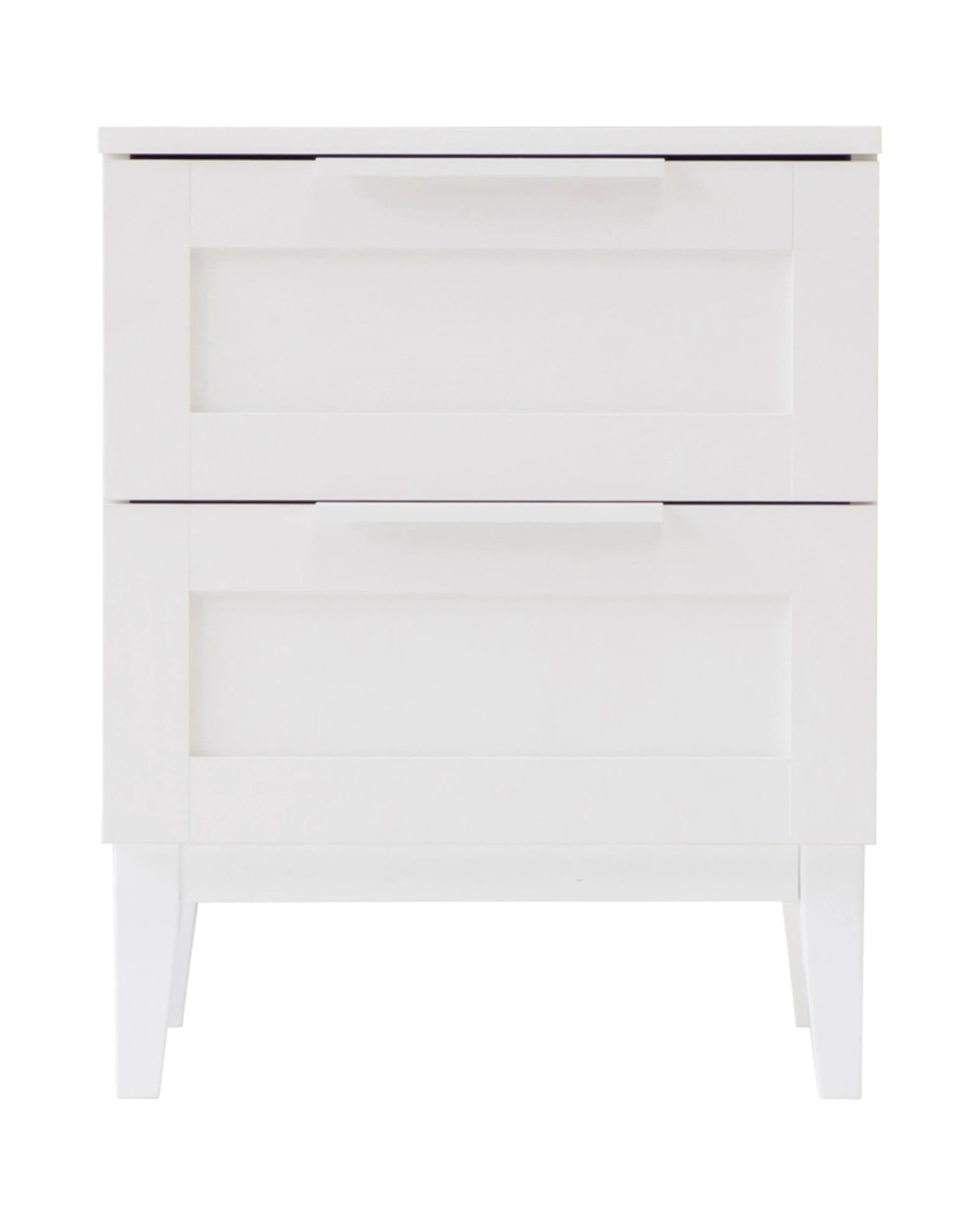 3 Alpine Bay Tenley Bedside Table 2 Drawer - White, 3 of 9