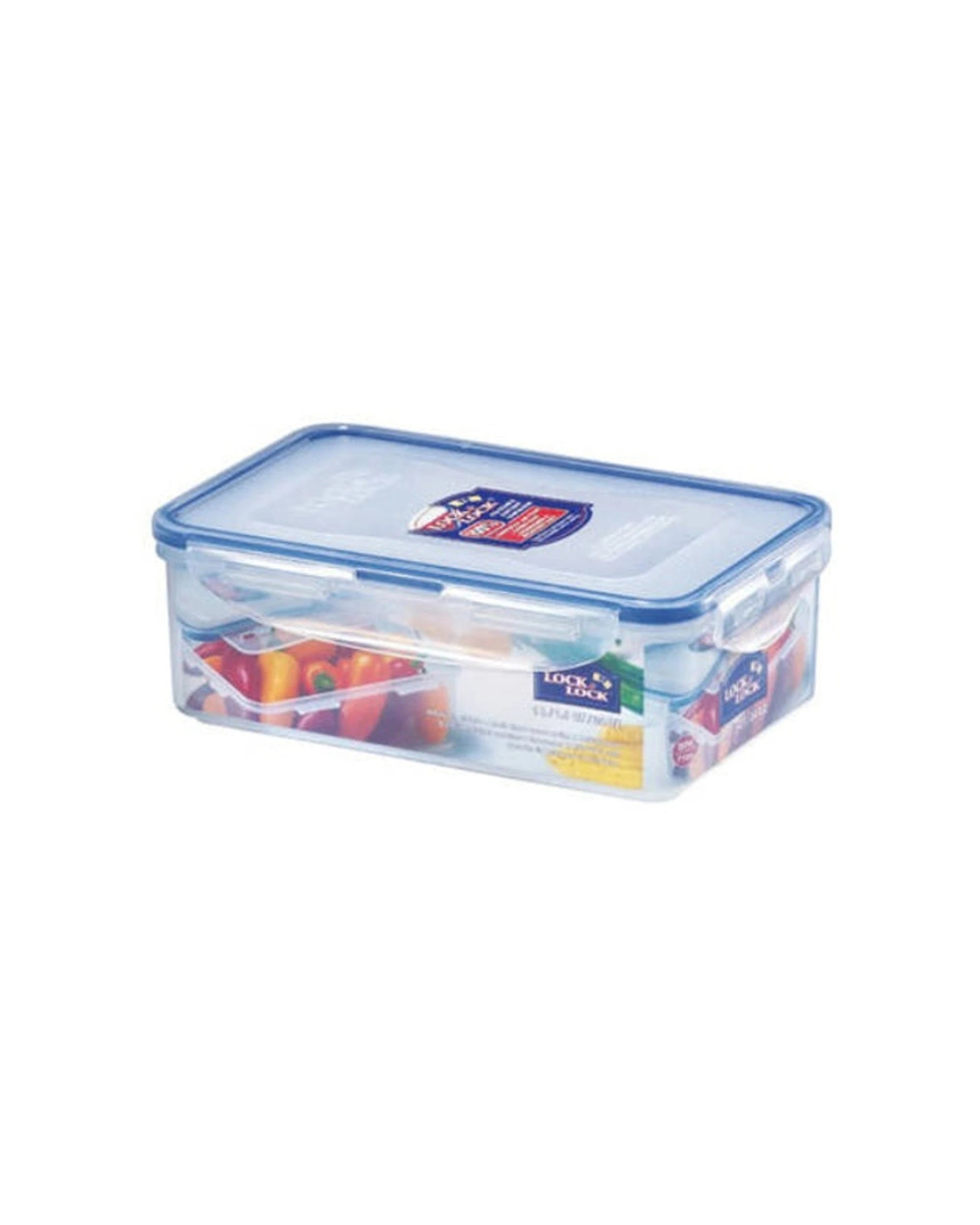 1 Lock & Lock 1L Airtight Classic Rectangle Food Container Liquid Airtight Seal Durable Hinges Stackable Design - Clear, 1 of 1