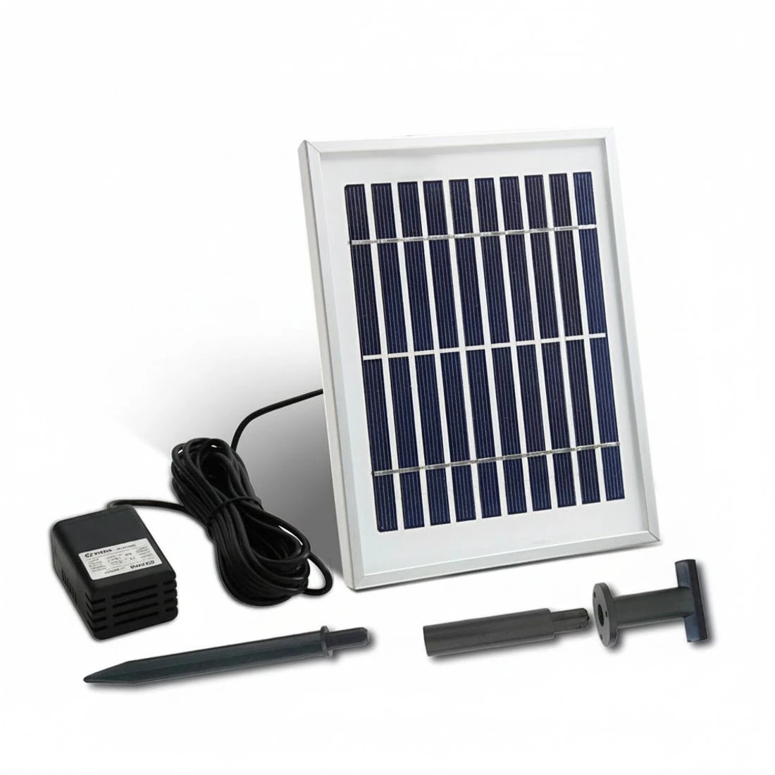 8 Gardeon Solar Water Feature Twisted Fountain LED Light Bird Bath 85CM - Black, 8 of 8