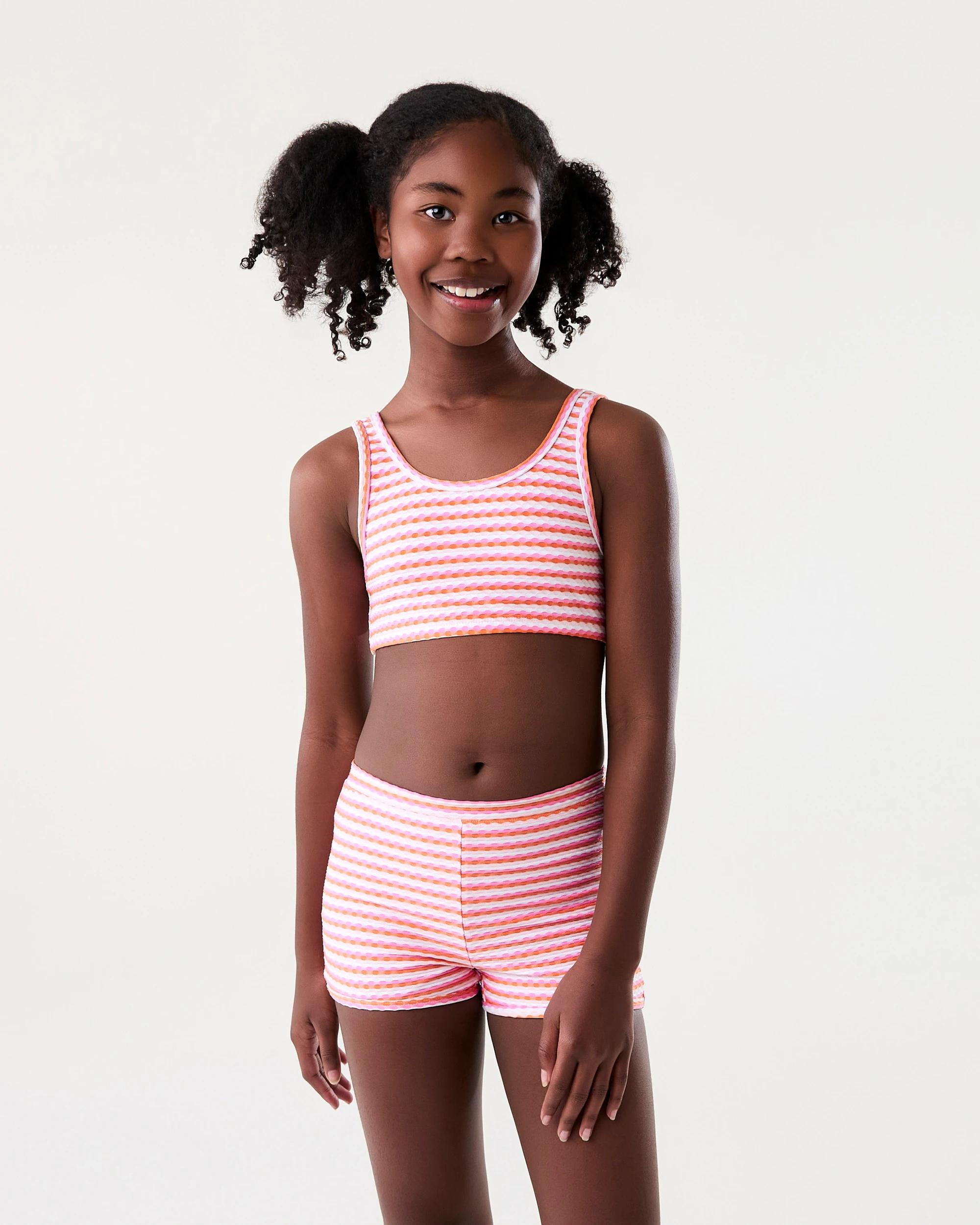 9 3 Piece Swim Set Pnk Strp, 9 of 10