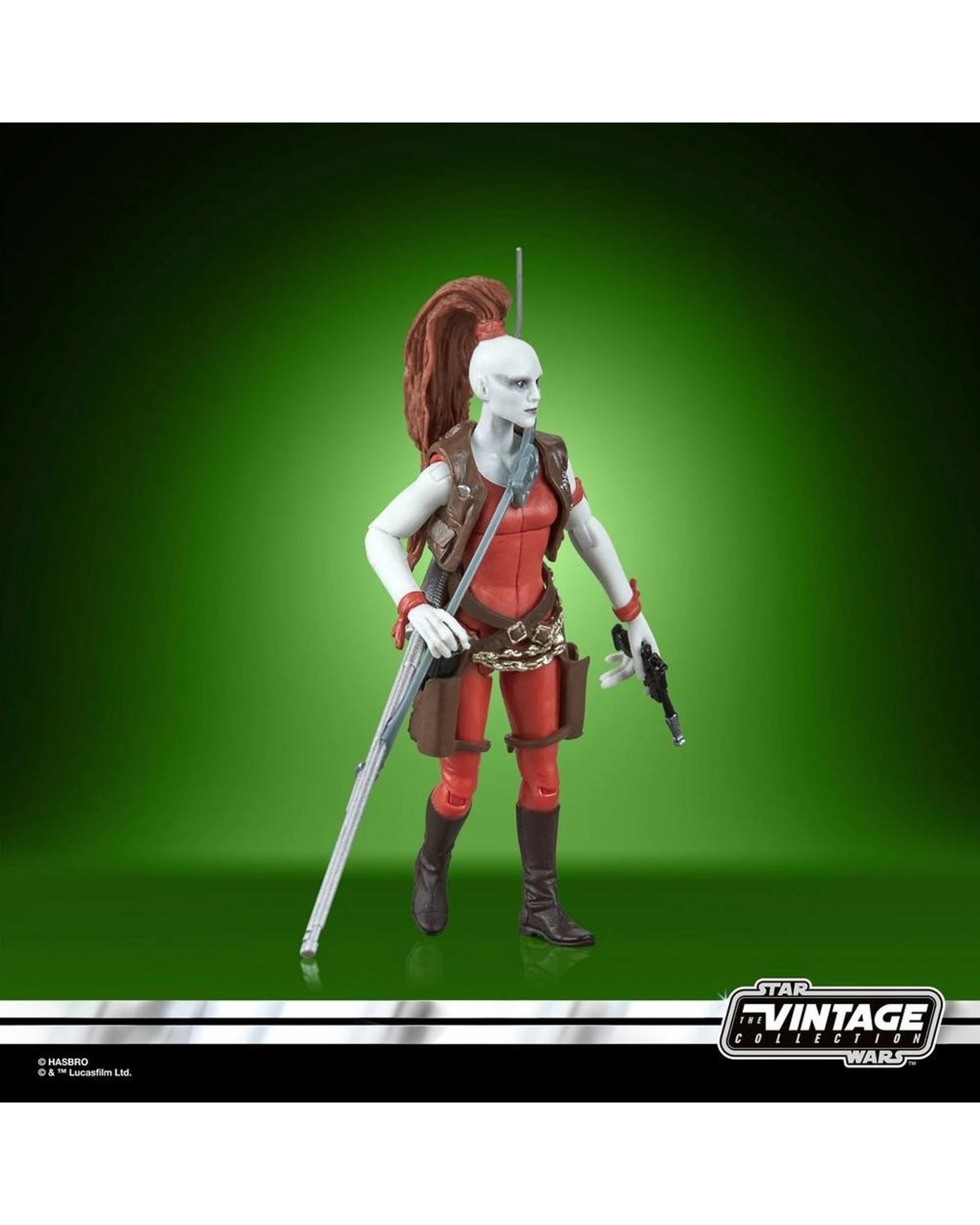 4 Star Wars The Vintage Collection The Phantom Menace: Aurra Sing Action Figure, 4 of 5