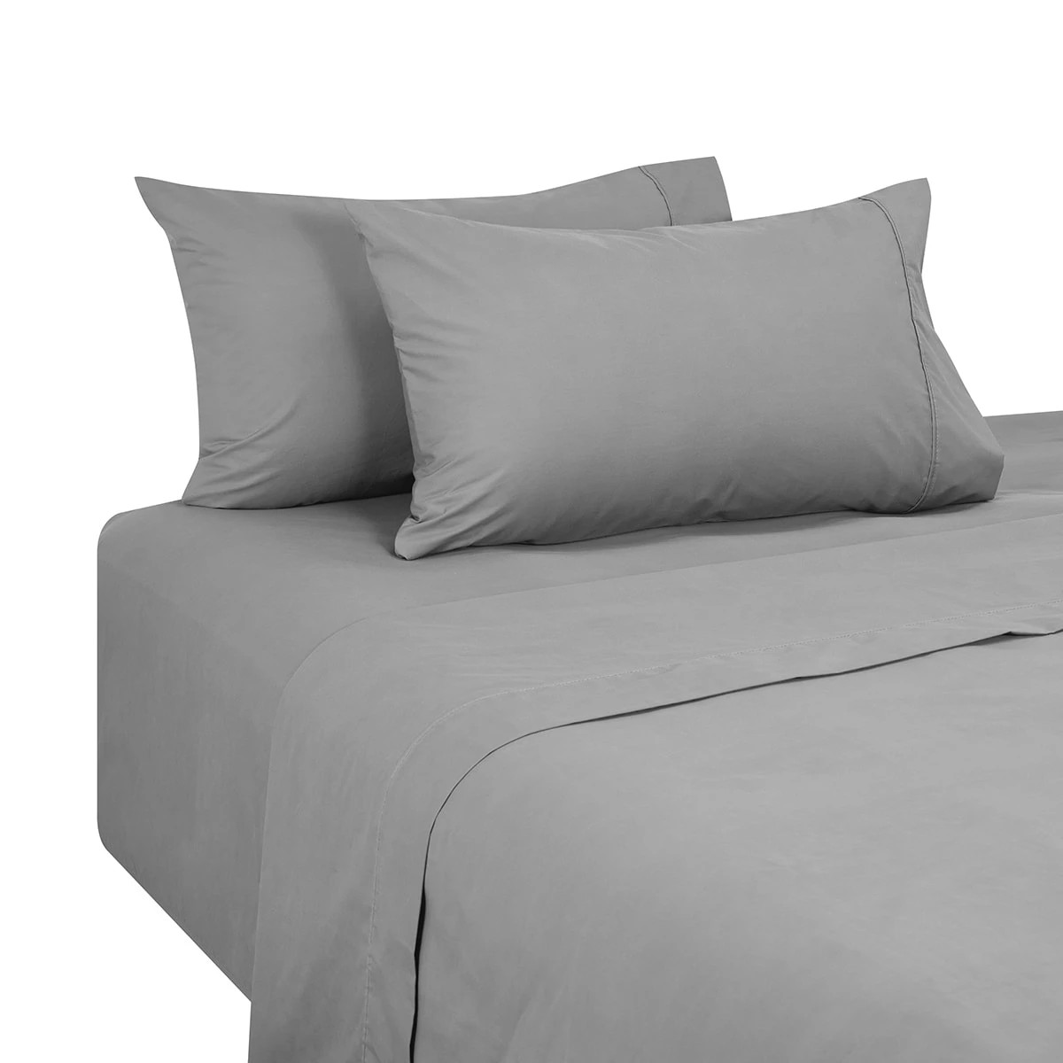 5 250 Thread Count Cotton Rich Sheet Set - King Bed, Grey, 5 of 7