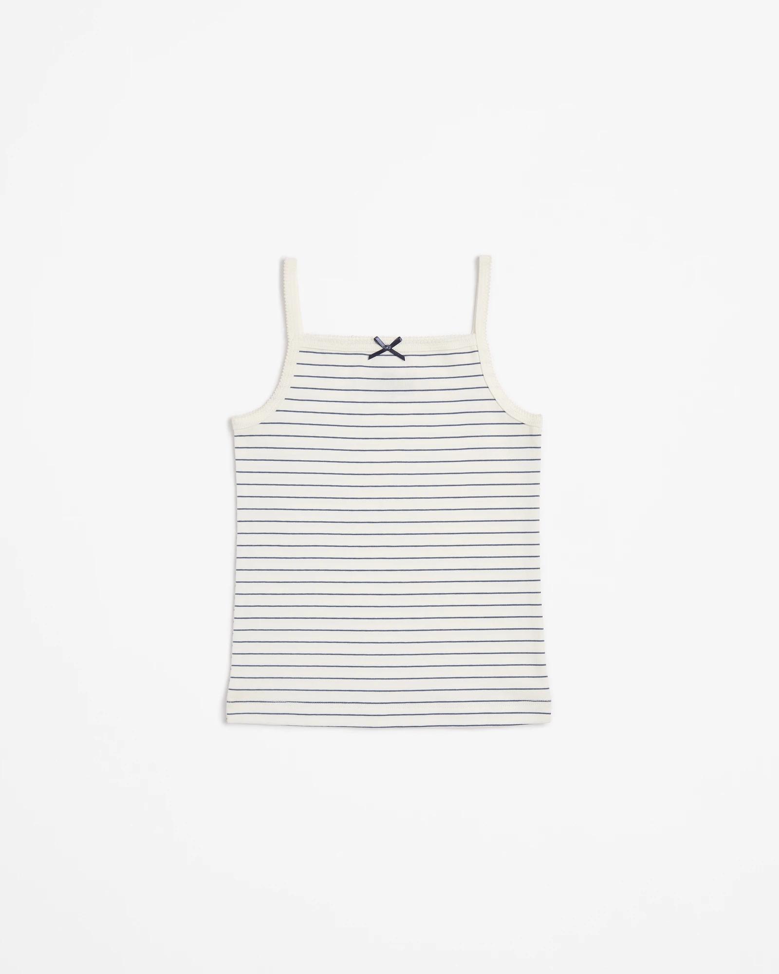 2 Girls Singlet 3 Pack - Maxx - Stripe/ditsy Floral BLUE, 2 of 5