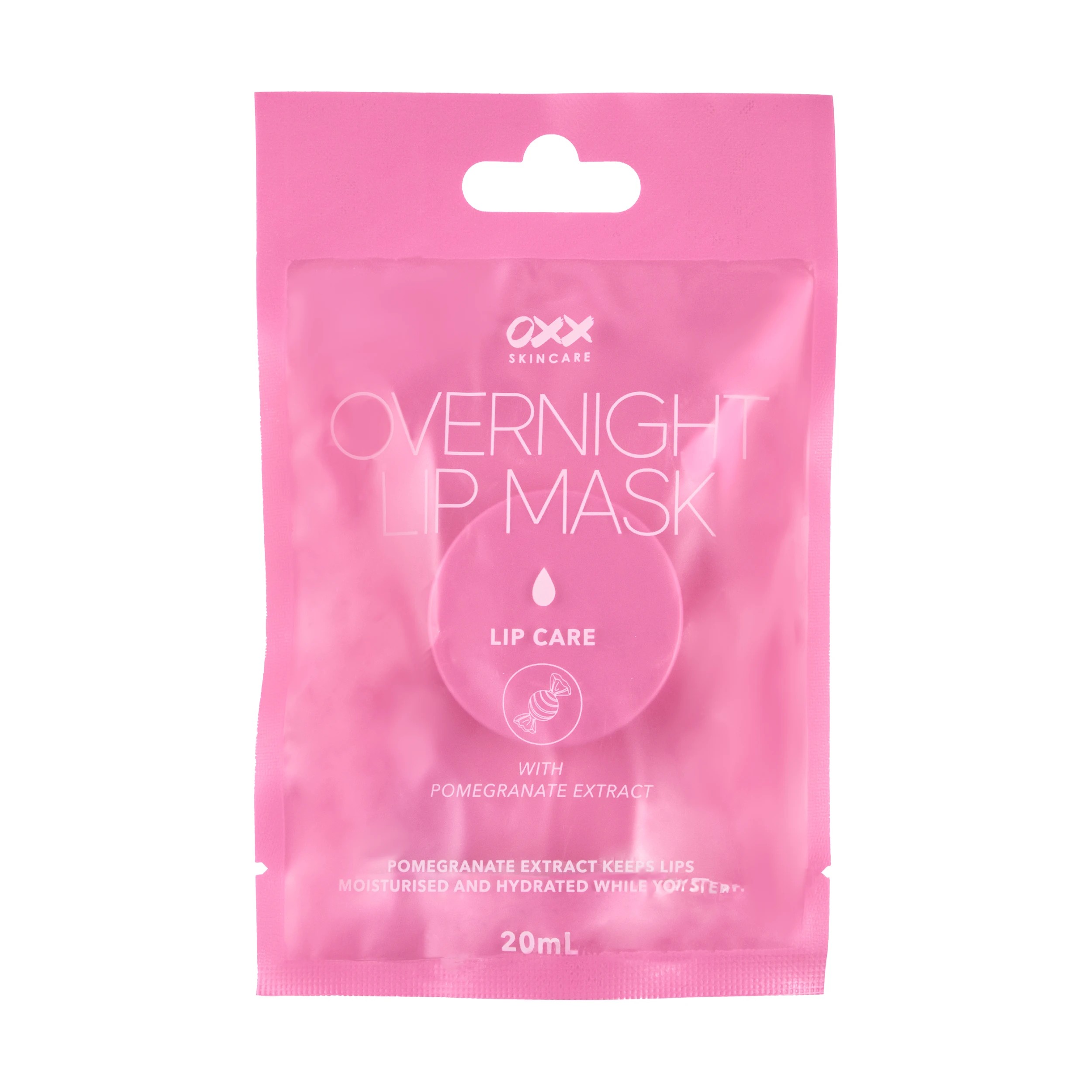 1 OXX Skincare Overnight Lip Mask 20ml - Pomegranate Extract, 1 of 3