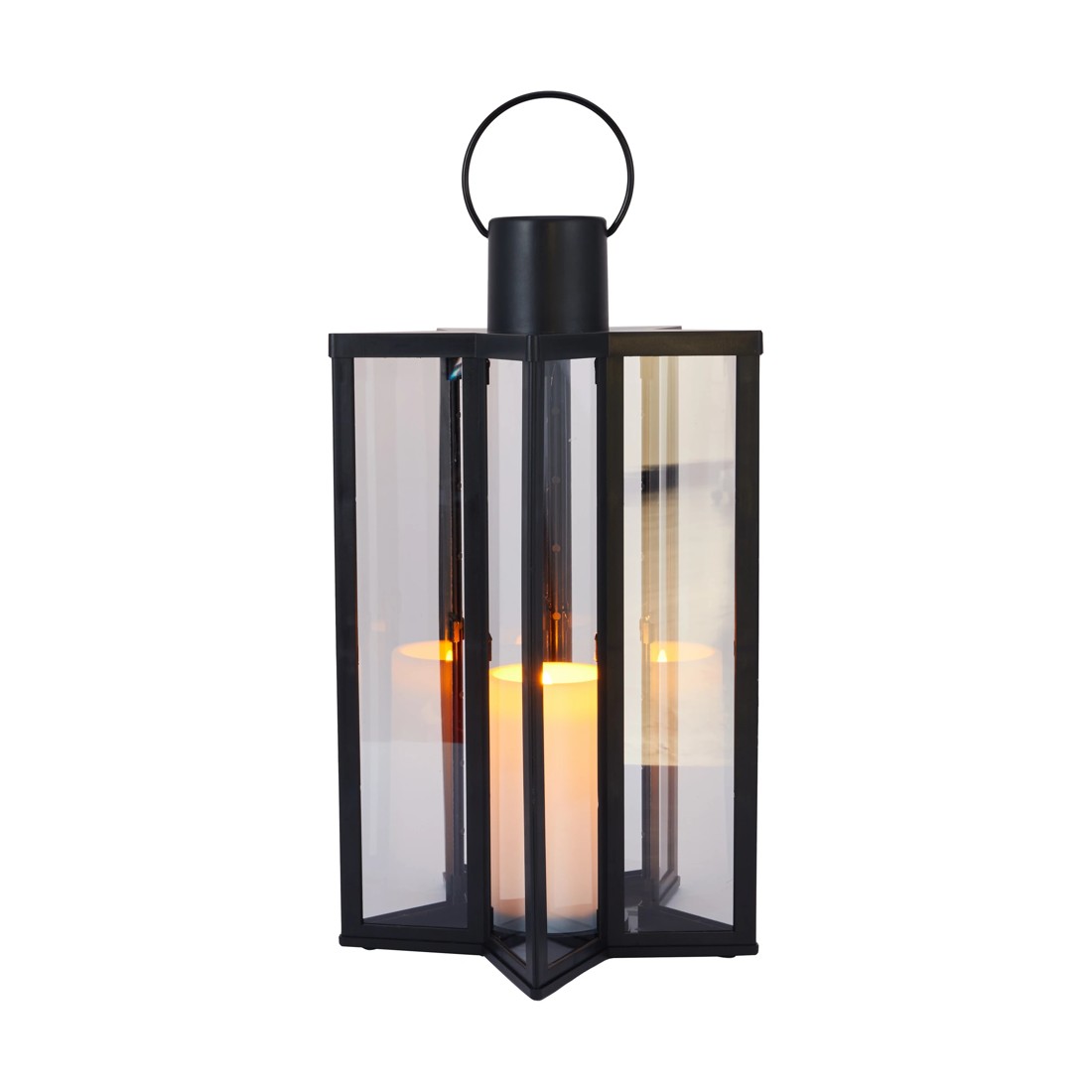 2 Battery Operated LED Light Up Star Floor Lantern, 2 of 6