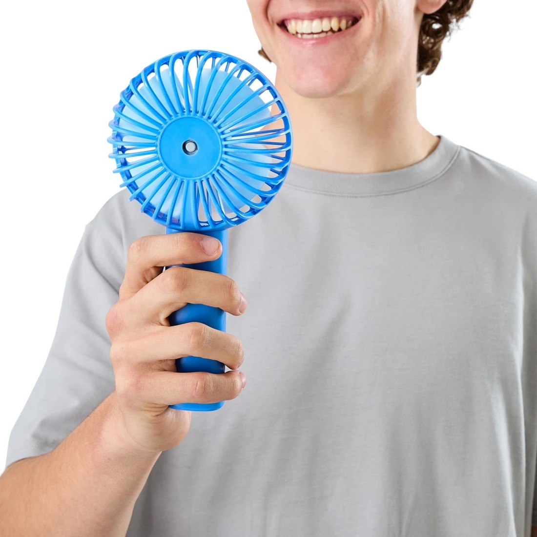 1 Handheld Fan - Blue, 1 of 10