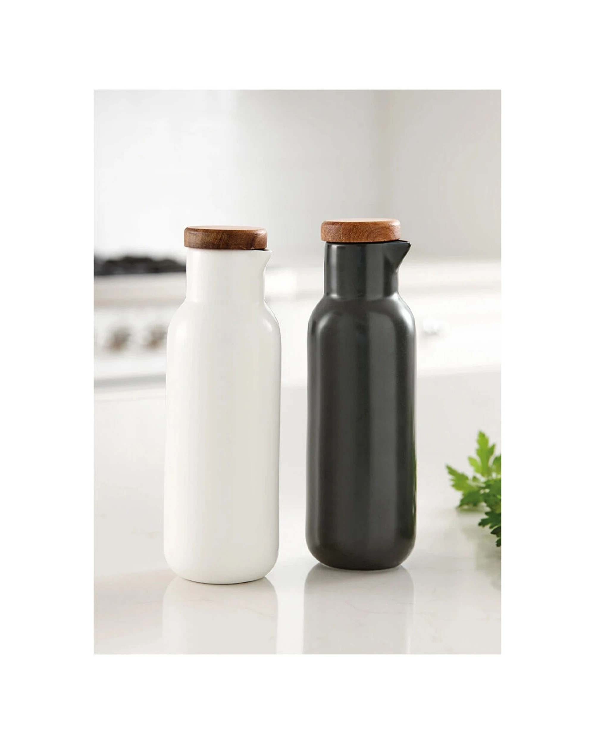4 Ladelle 2pc Essentials Oil & Vinegar Bottle Set 320ml - White, 4 of 4
