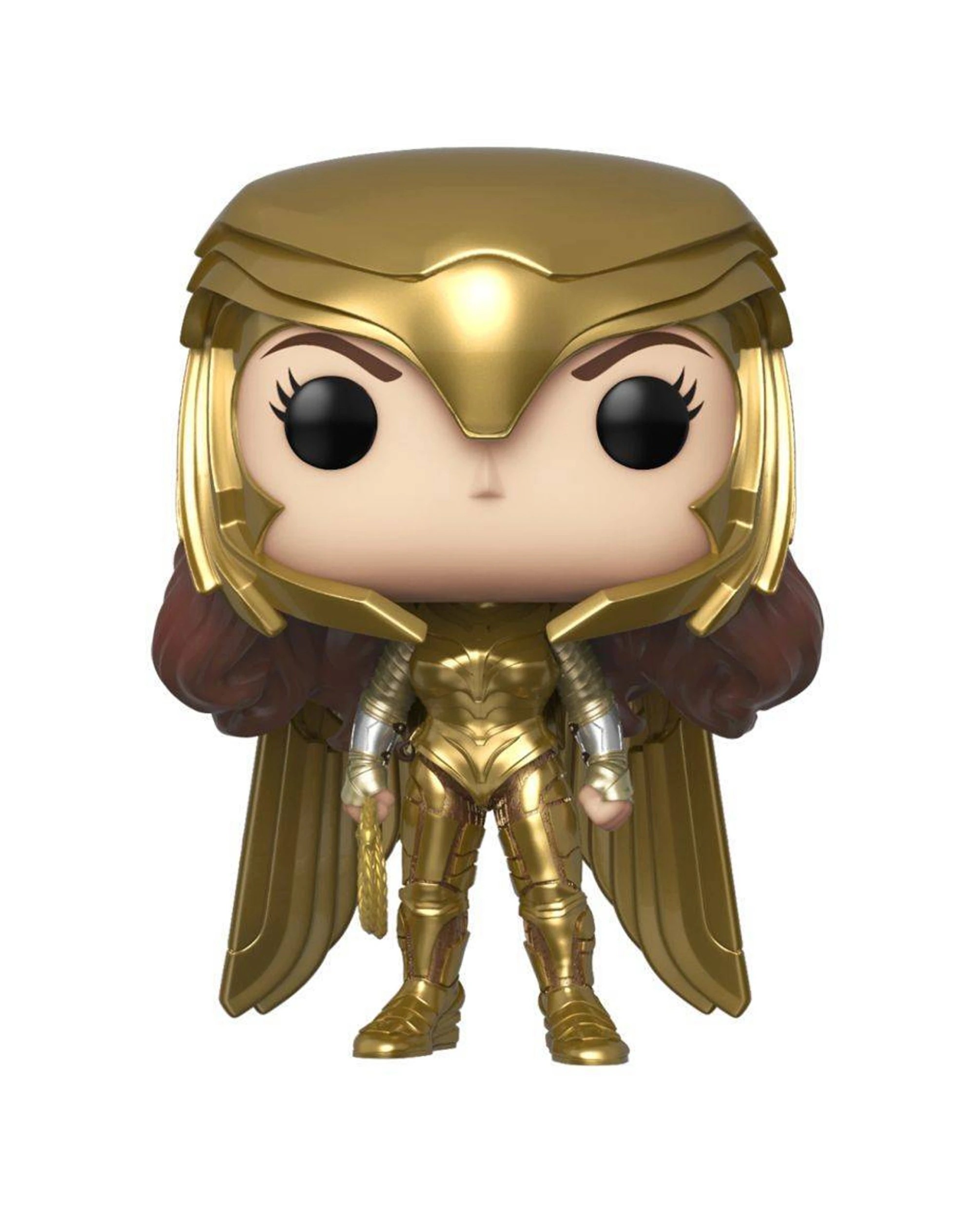 1 Pop Wonder Woman Vinyl Figurine Power Pose 10cm Collectible Action Figure - Gold, 1 of 3