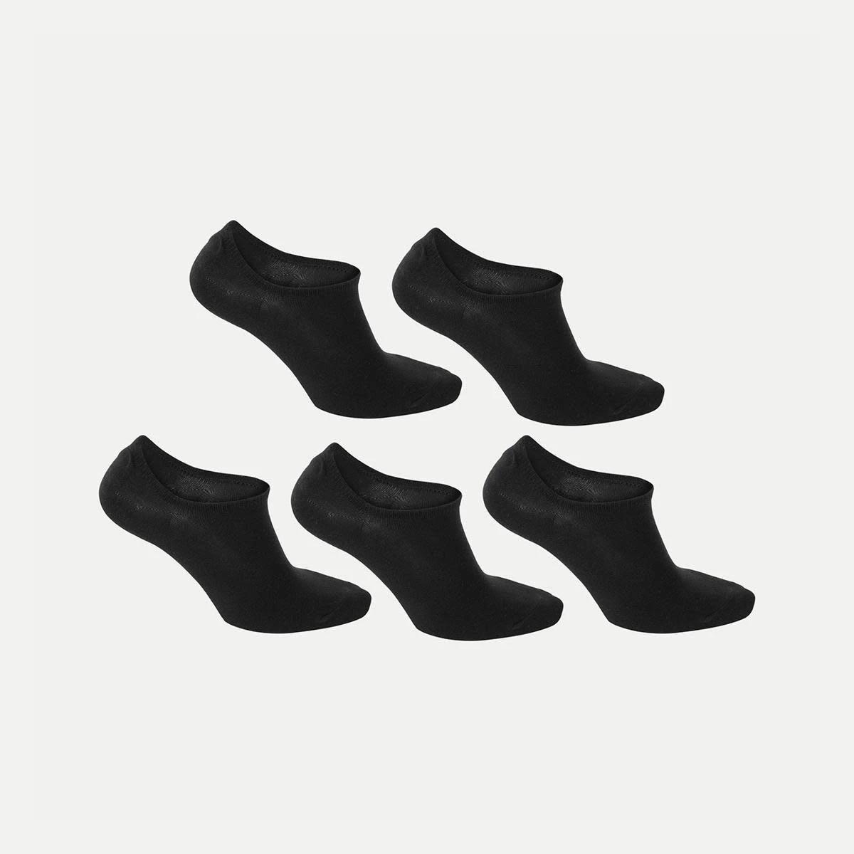 2 5 Pack No Show Sports Socks BLACK, 2 of 3