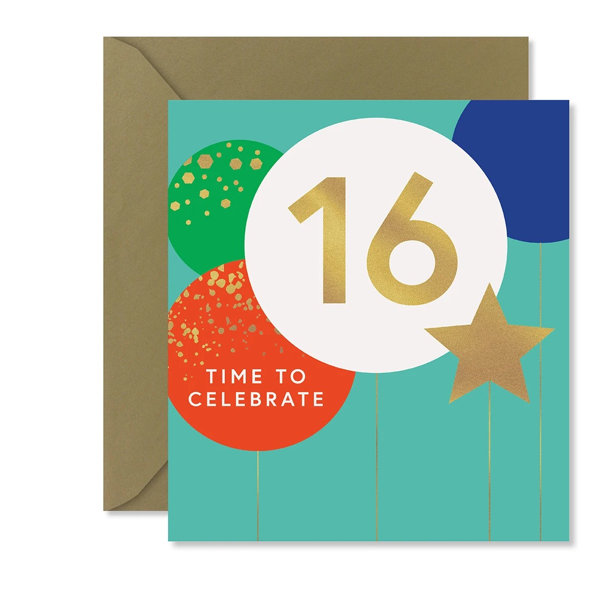 1 Hallmark 16th Birthday Card - Balloons, 1 of 3