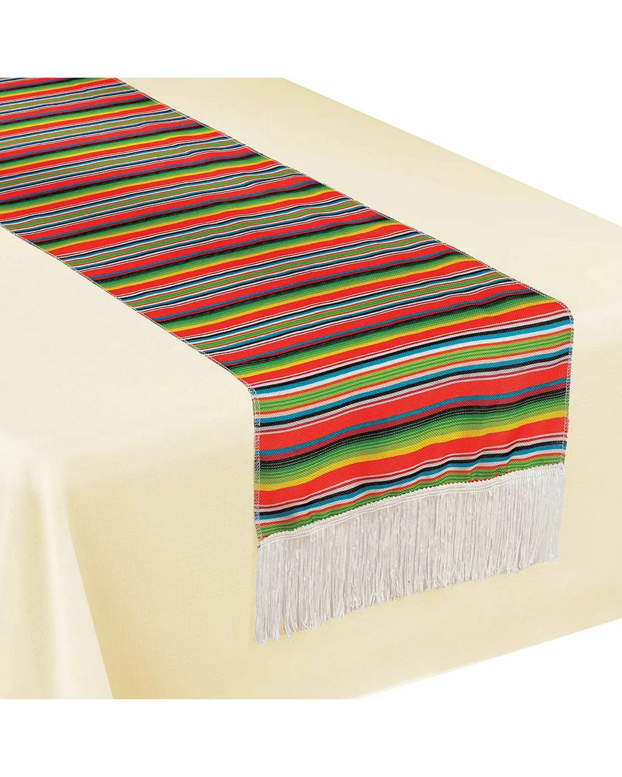 1 Anagram Serape Stripe Fabric Table Runner, 1 of 1