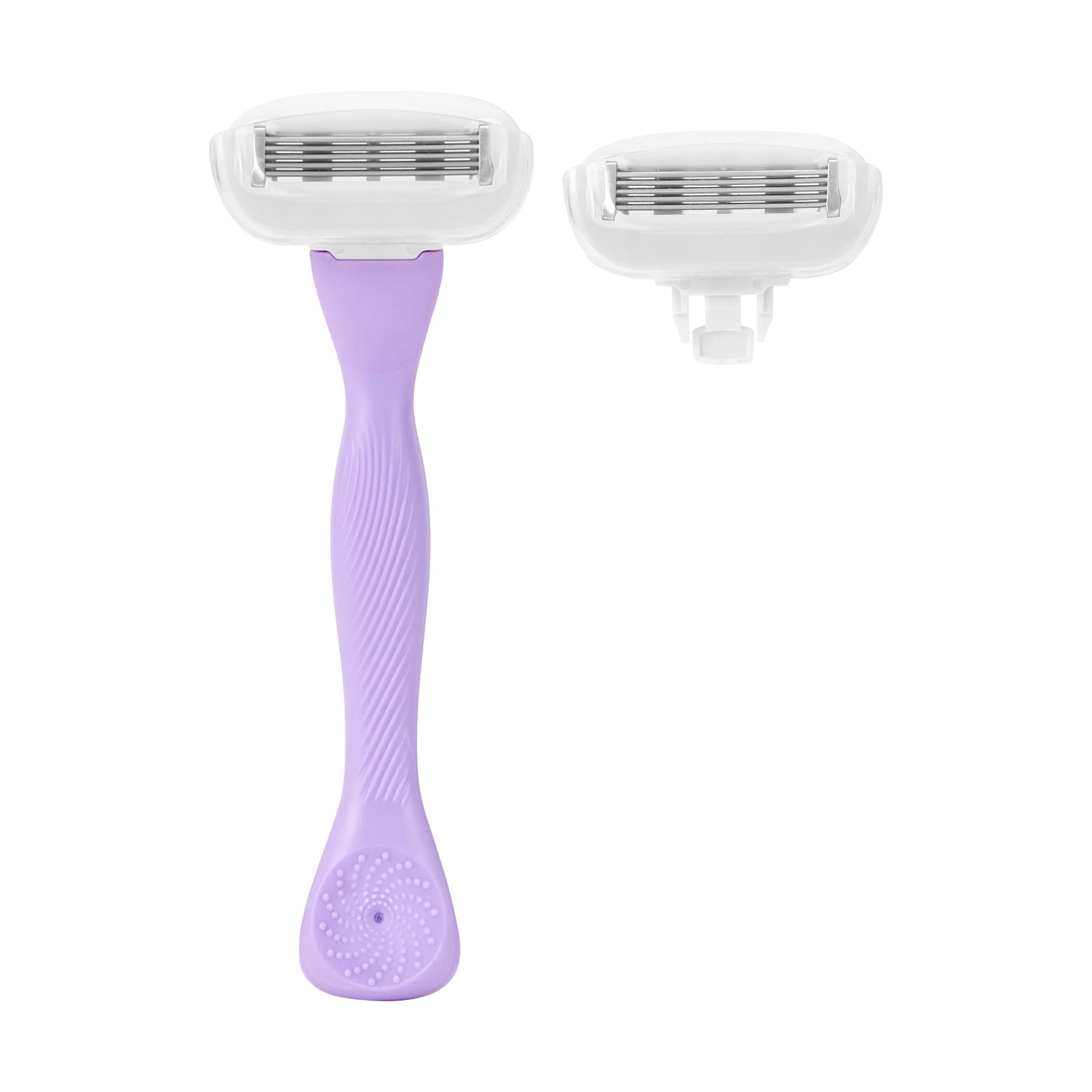 2 OXX Bodycare Smooth Reusable Razor - Purple, 2 of 5