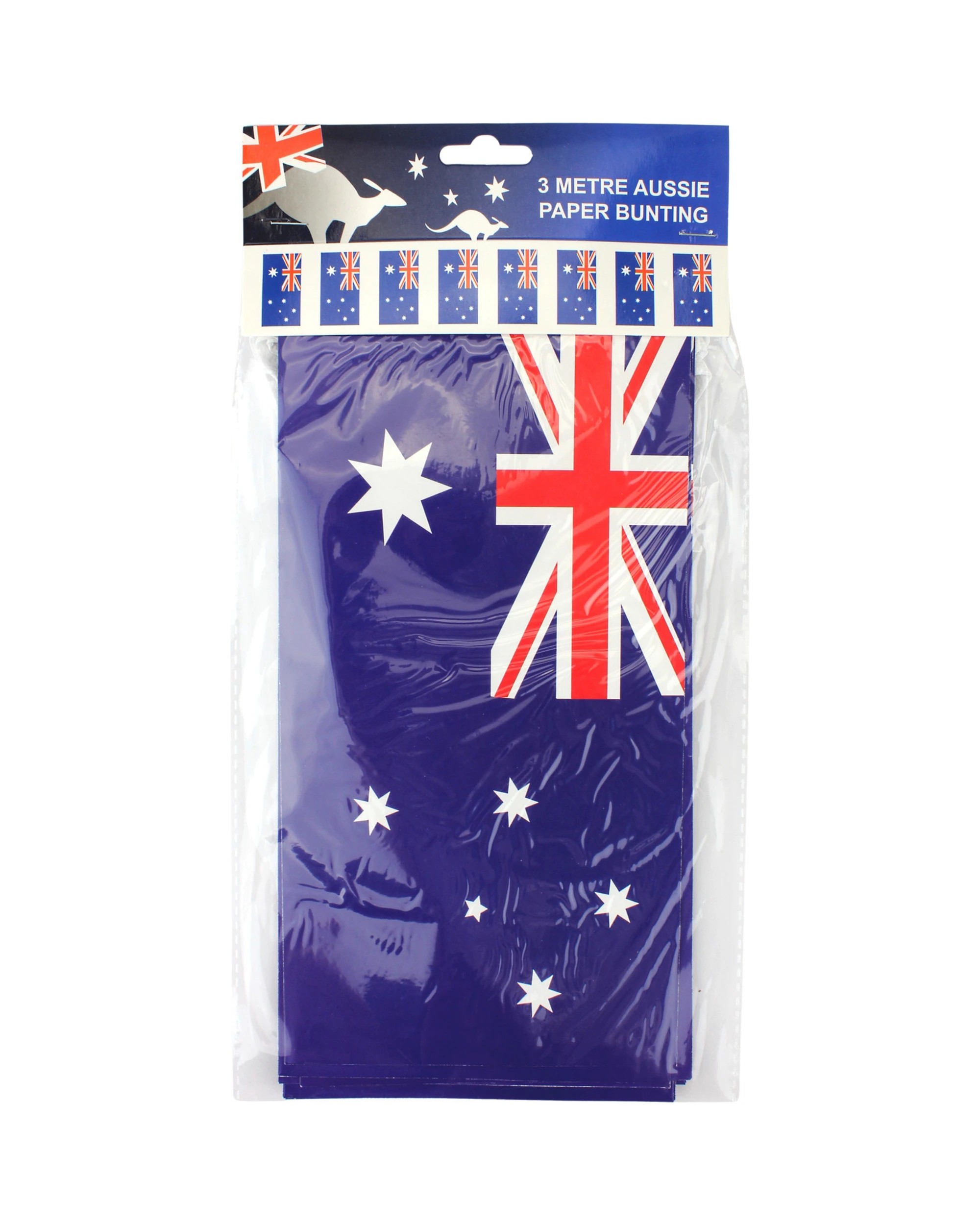 2 Party Planet Australian Flag Paper Pennant Banner, 2 of 2