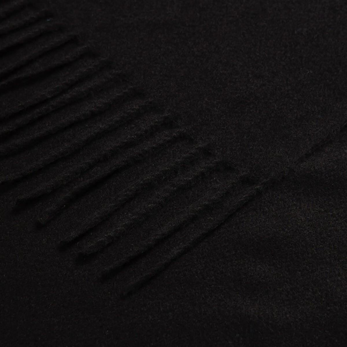 2 Brushed Wrap Scarf Black, 2 of 3