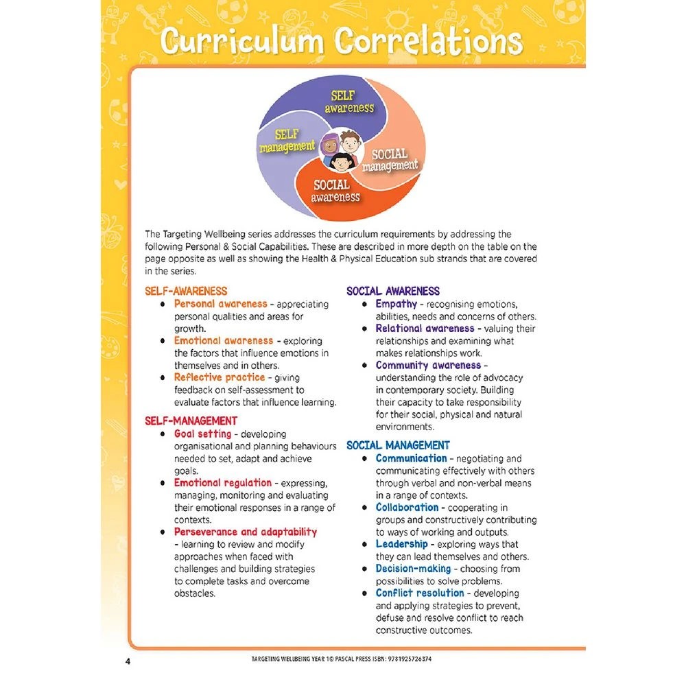 4 Targeting Wellbeing Year 1, 4 of 7
