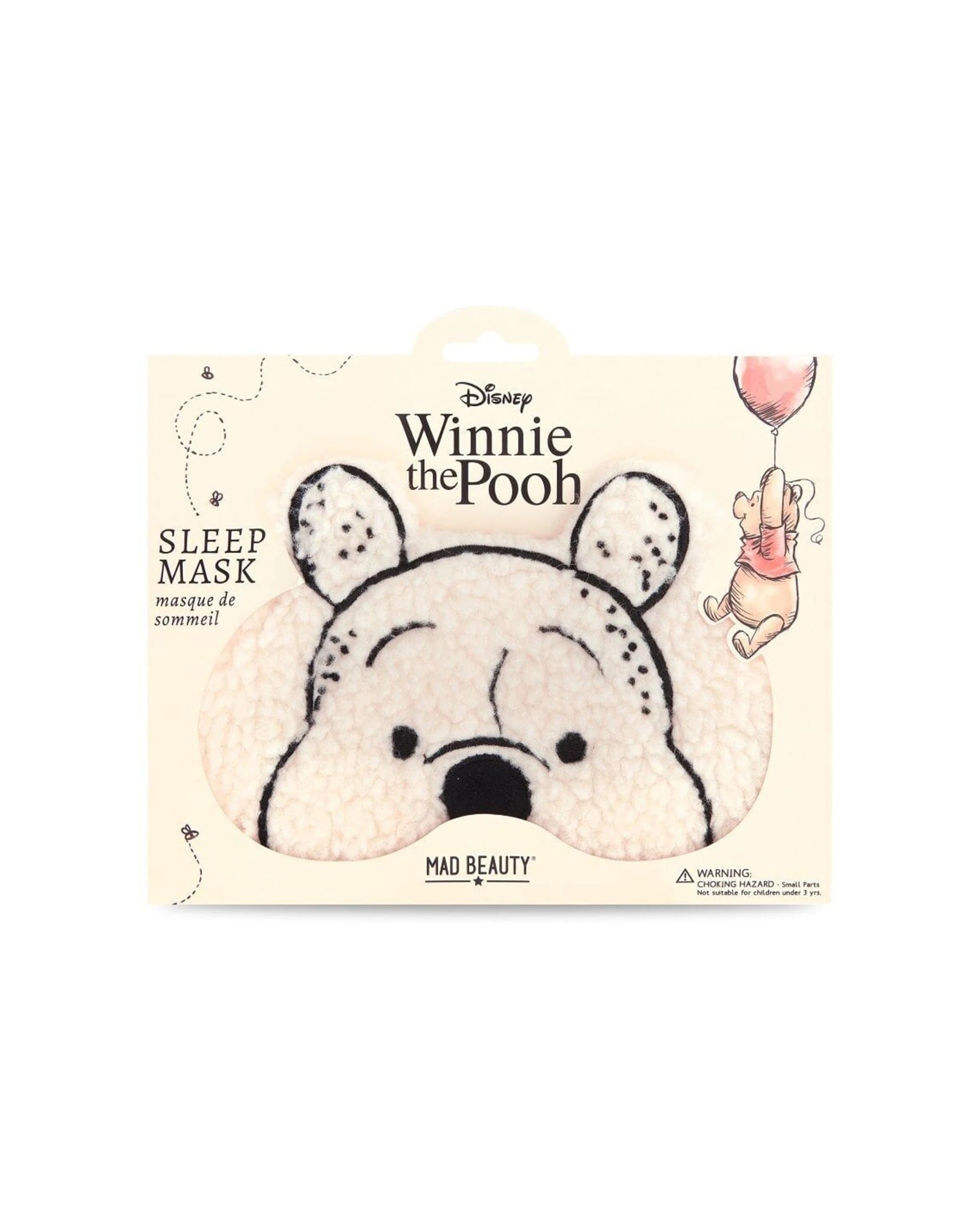 2 Disney Winnie The Pooh Elasticated Fluffy Bedtime Sleep Face Mask 2PK - Yellow, 2 of 3