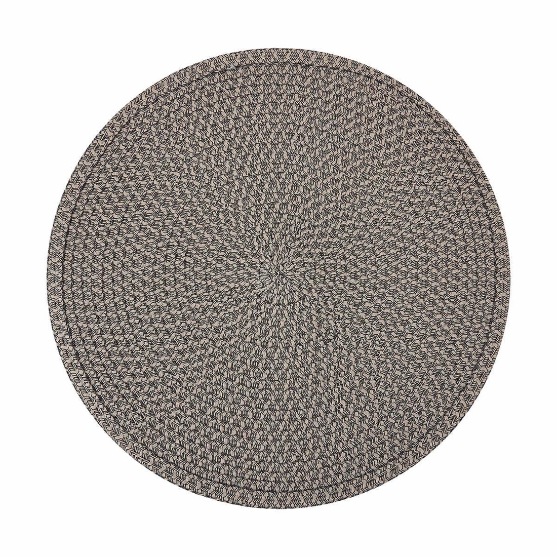 1 Black and Cream Woven Placemat, 1 of 4