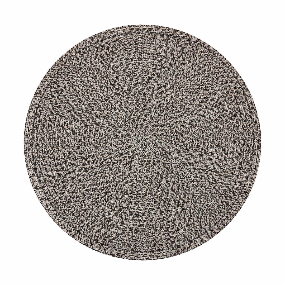 1 Black and Cream Woven Placemat, 1 of 4