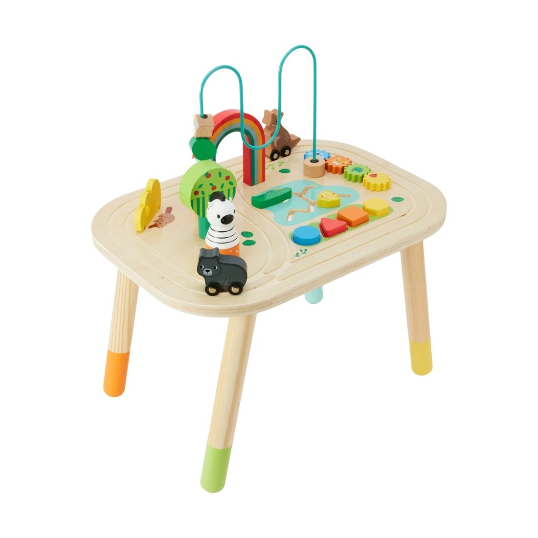 1 Wooden Play: Wooden Activity Table, 1 of 10