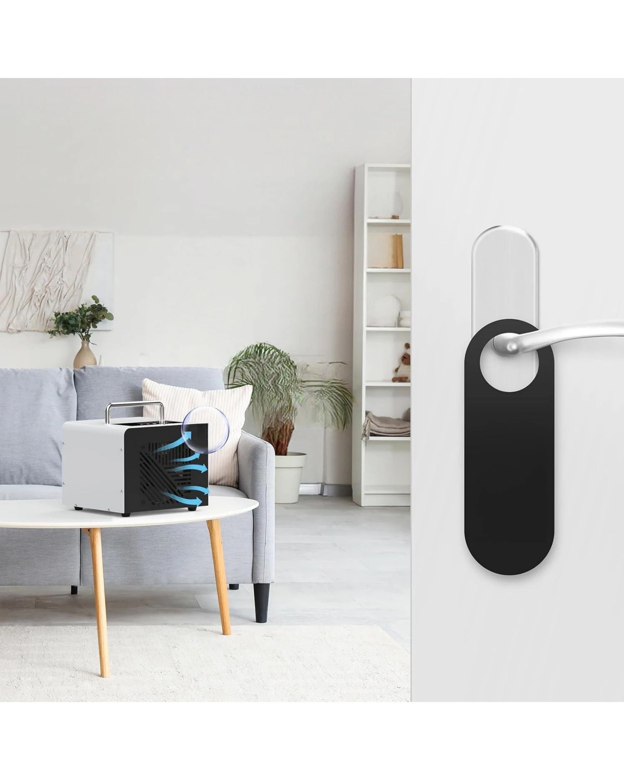 2 Advwin Ozone Generator, 40000mg/h Air Purifier Machine with Digital LCD Display, 4 Modes - White, 2 of 9