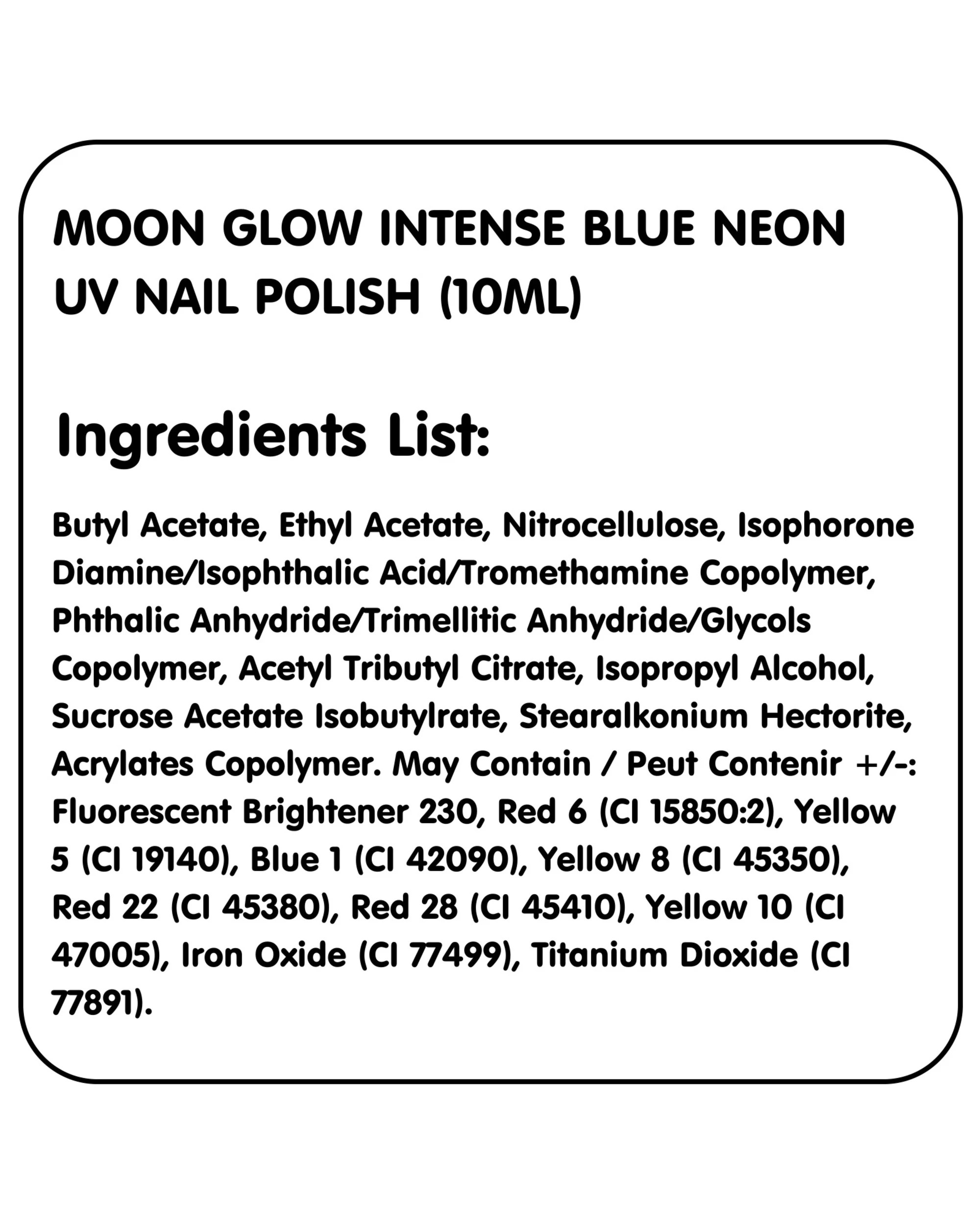 2 Moon Glow Intense Neon UV Nail Polish - One Size - Blue, 2 of 4