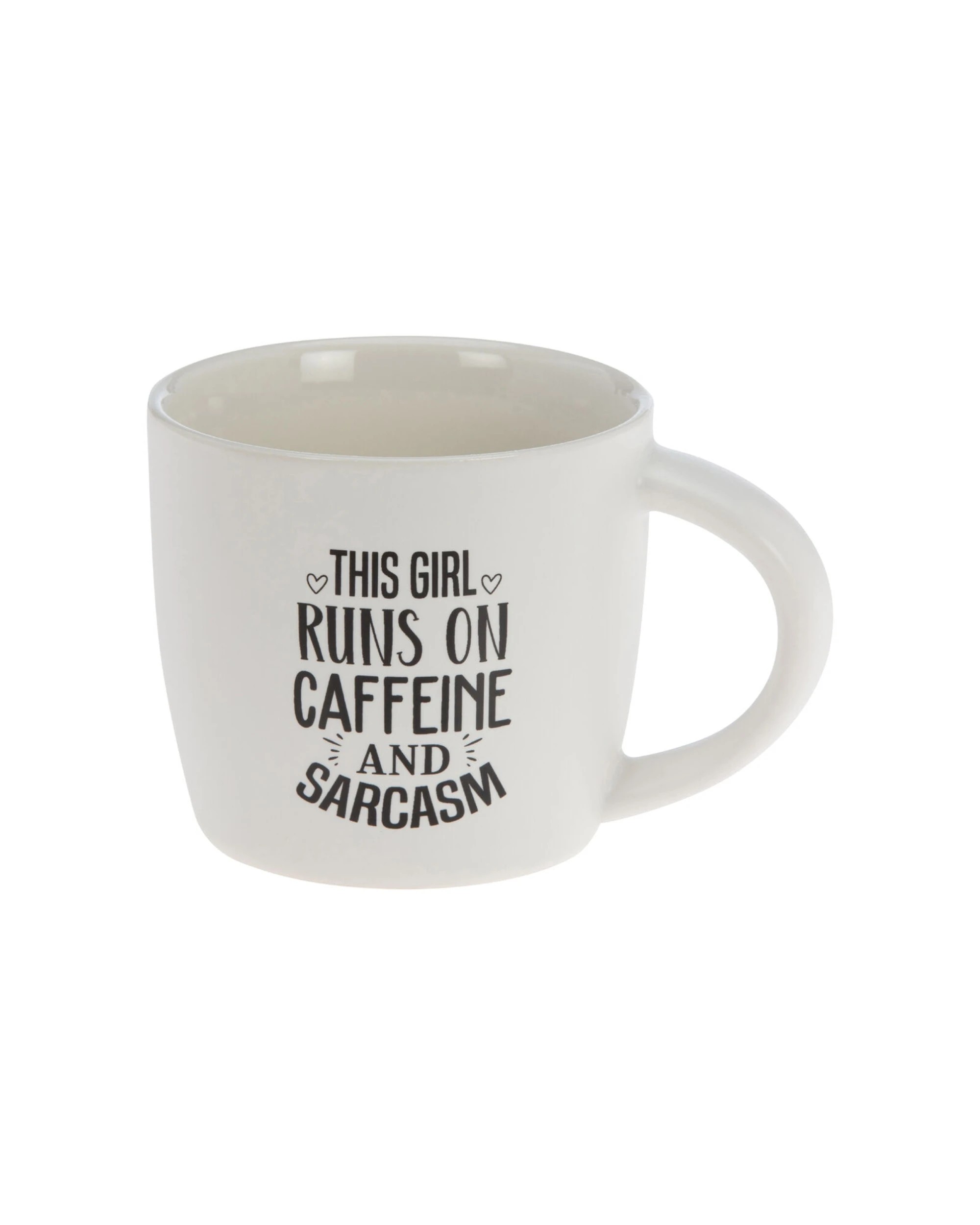 2 Bramble Bay 4PK Girl Coffee and Sarcasm Quote Novelty Coffee Mug Set - White, 2 of 2