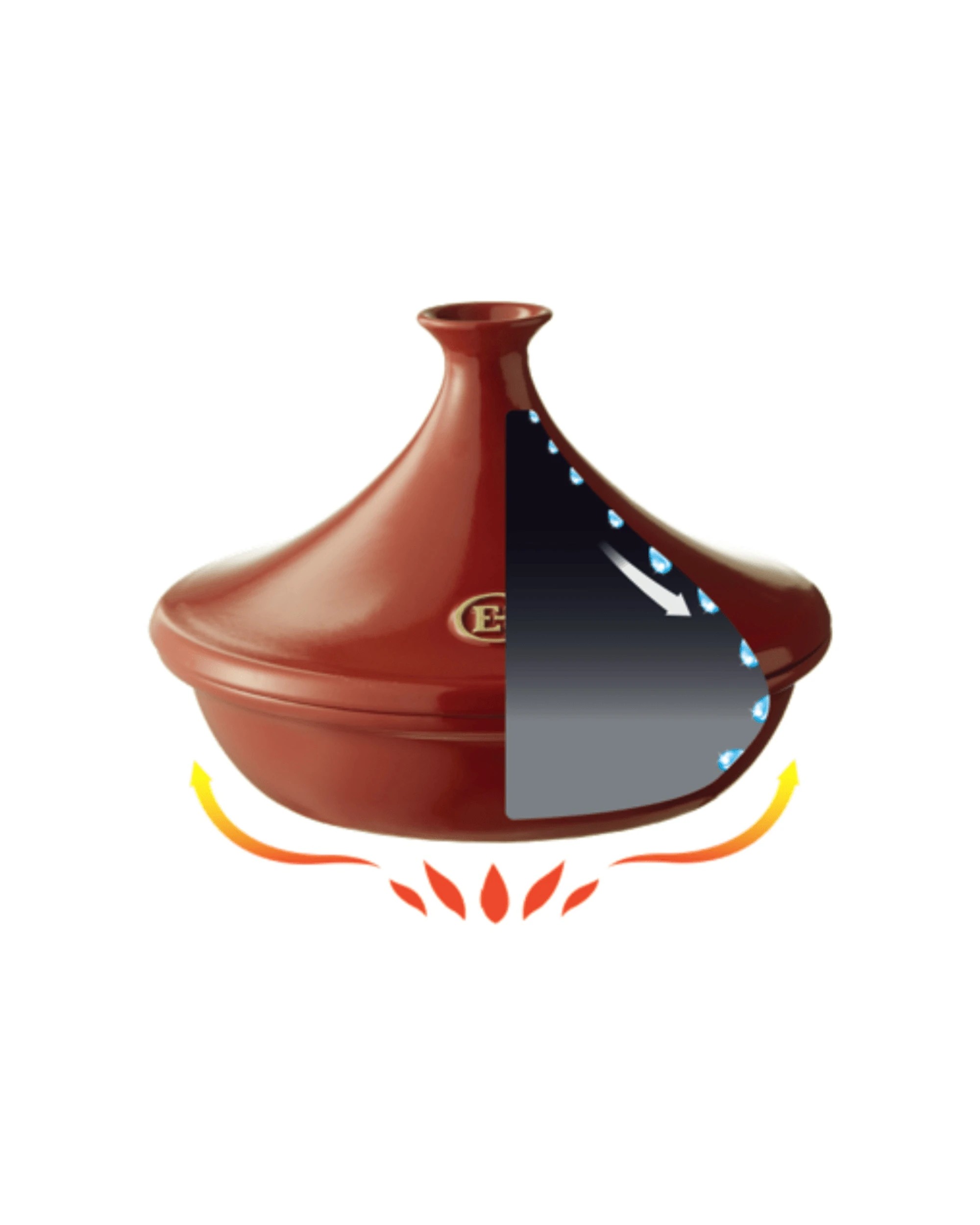 3 Emile Henry 2l/27cm Ceramic Tagine Kitchen Pot Cooking Stewpot W/lid Charcoal - Charcoal, 3 of 6