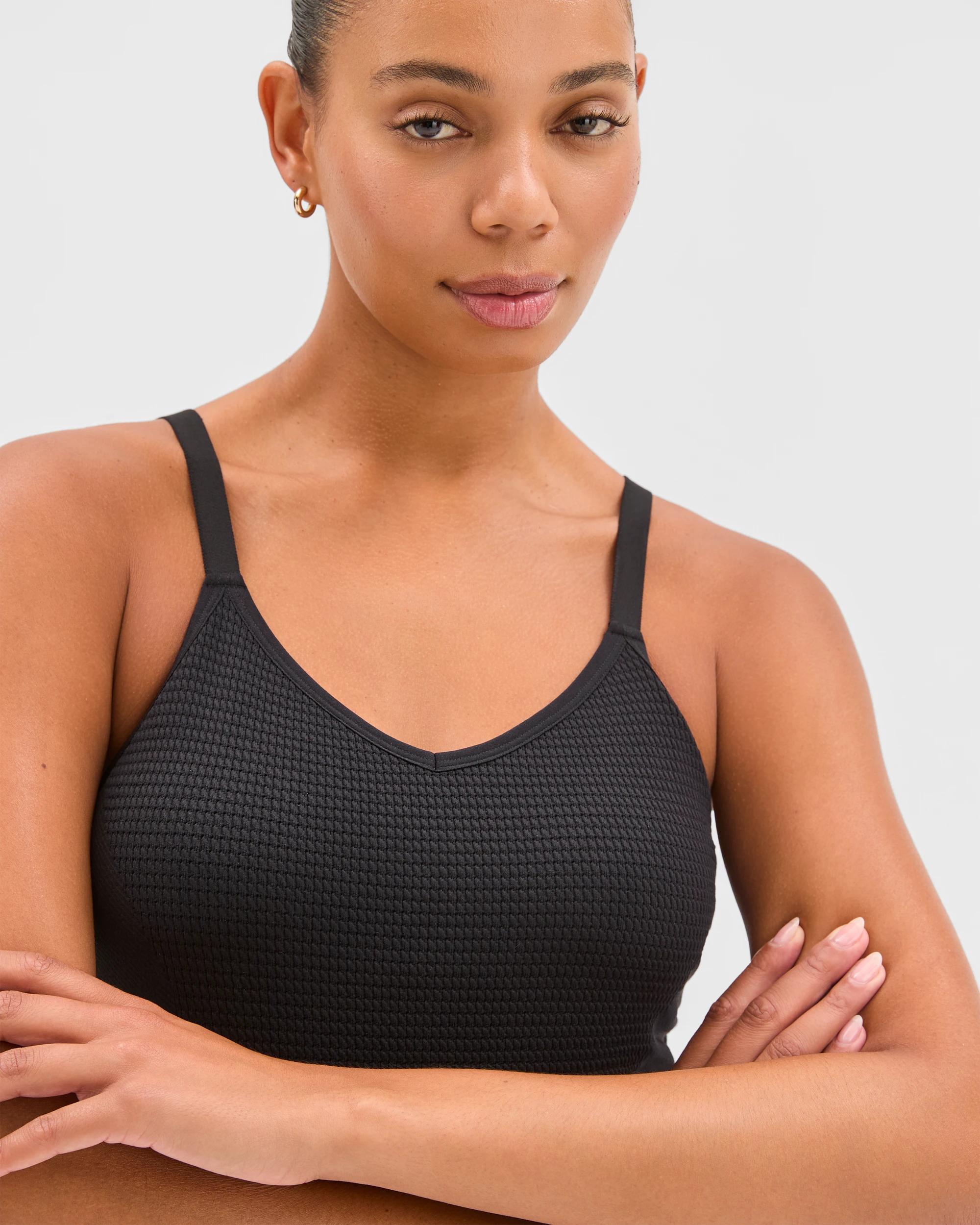 6 Target Active Active Seamfree V-Neck Knit Tank Top BLACK, 6 of 7