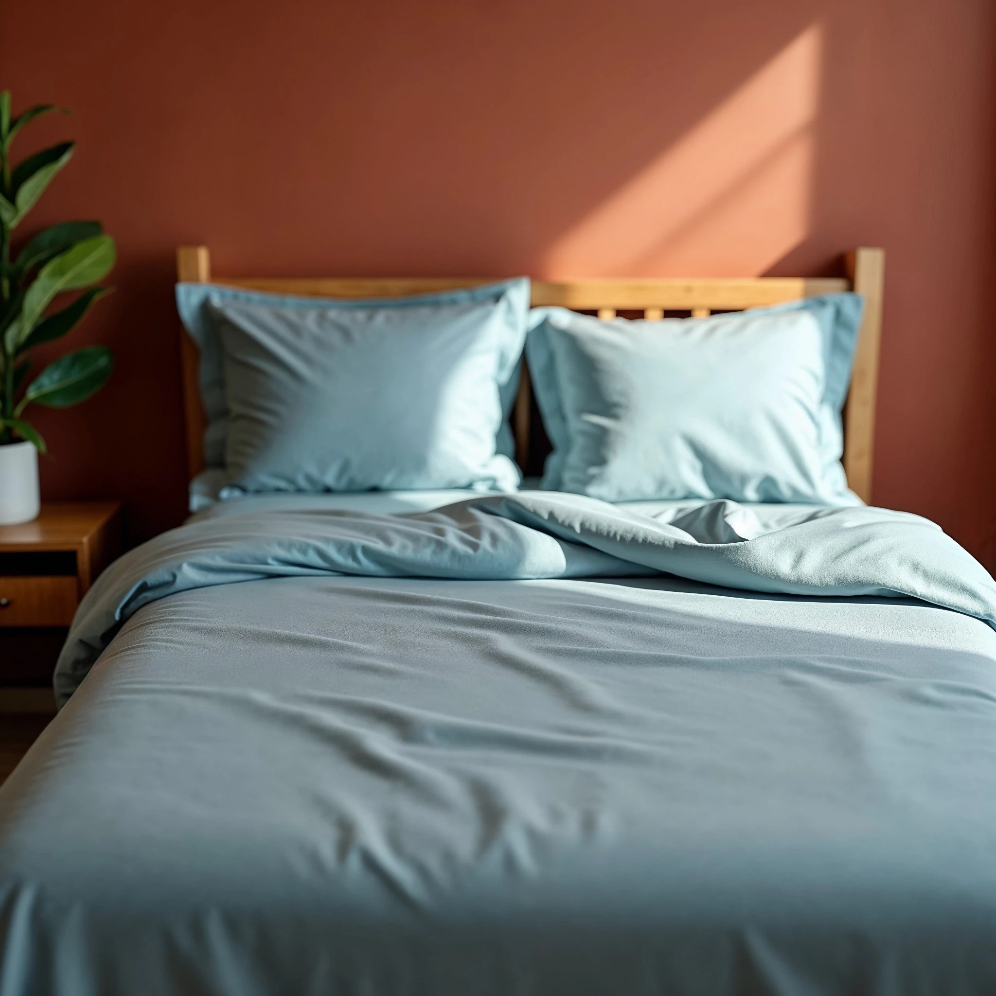 2 Royal Comfort 1000TC Balmain Hotel Grade Bamboo Cotton Sheets Pillowcases Set - King Bed - Blue, 2 of 4