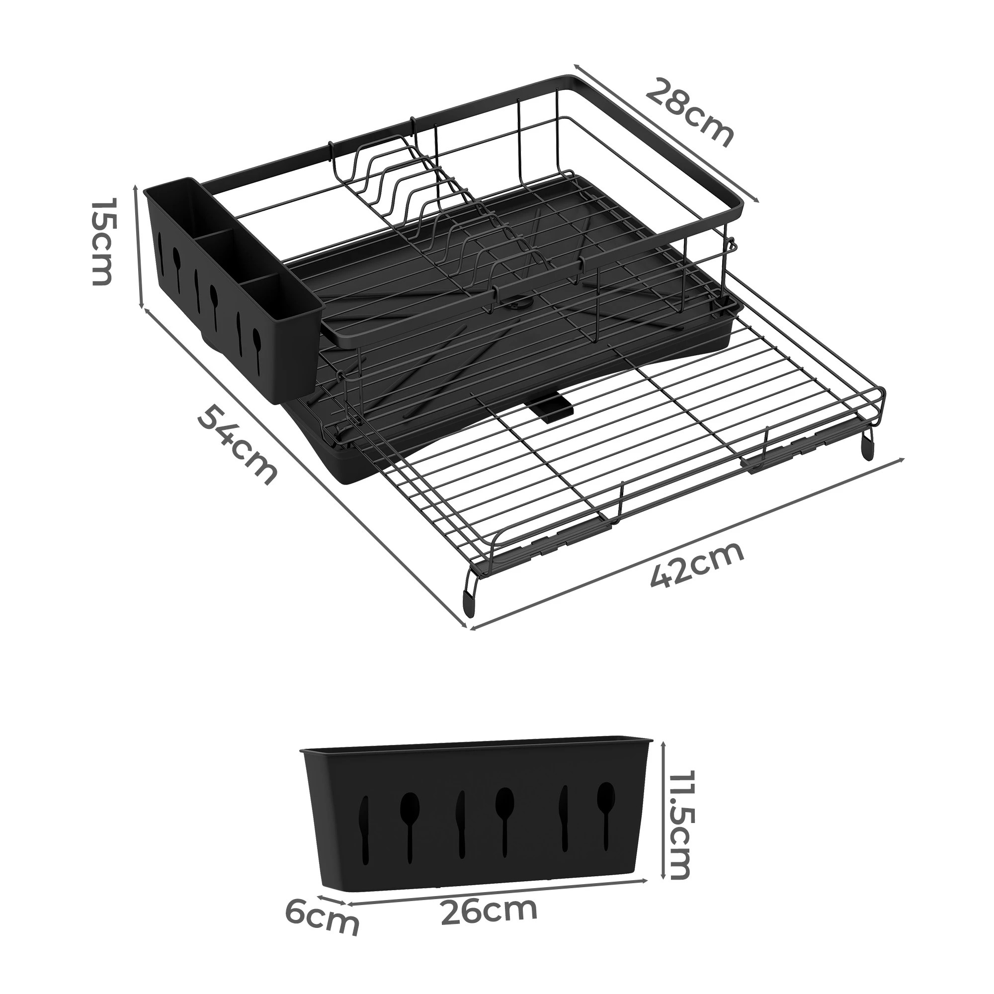 1 Toque Expandable Dish Drying Rack, 1 of 2