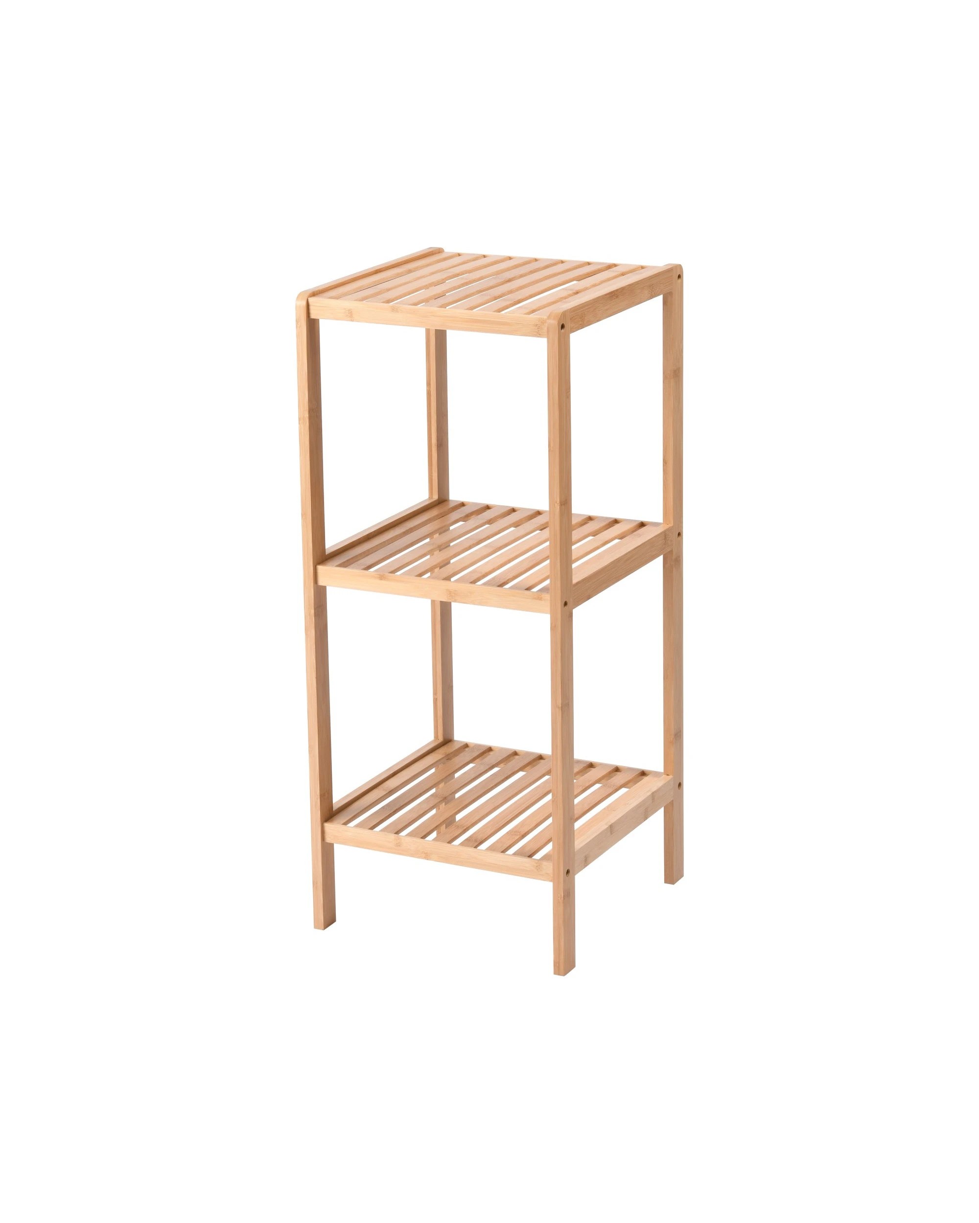 1 Sherwood Vivonne 3-Tier Bamboo Shelf 34x33x80cm - Natural, 1 of 5