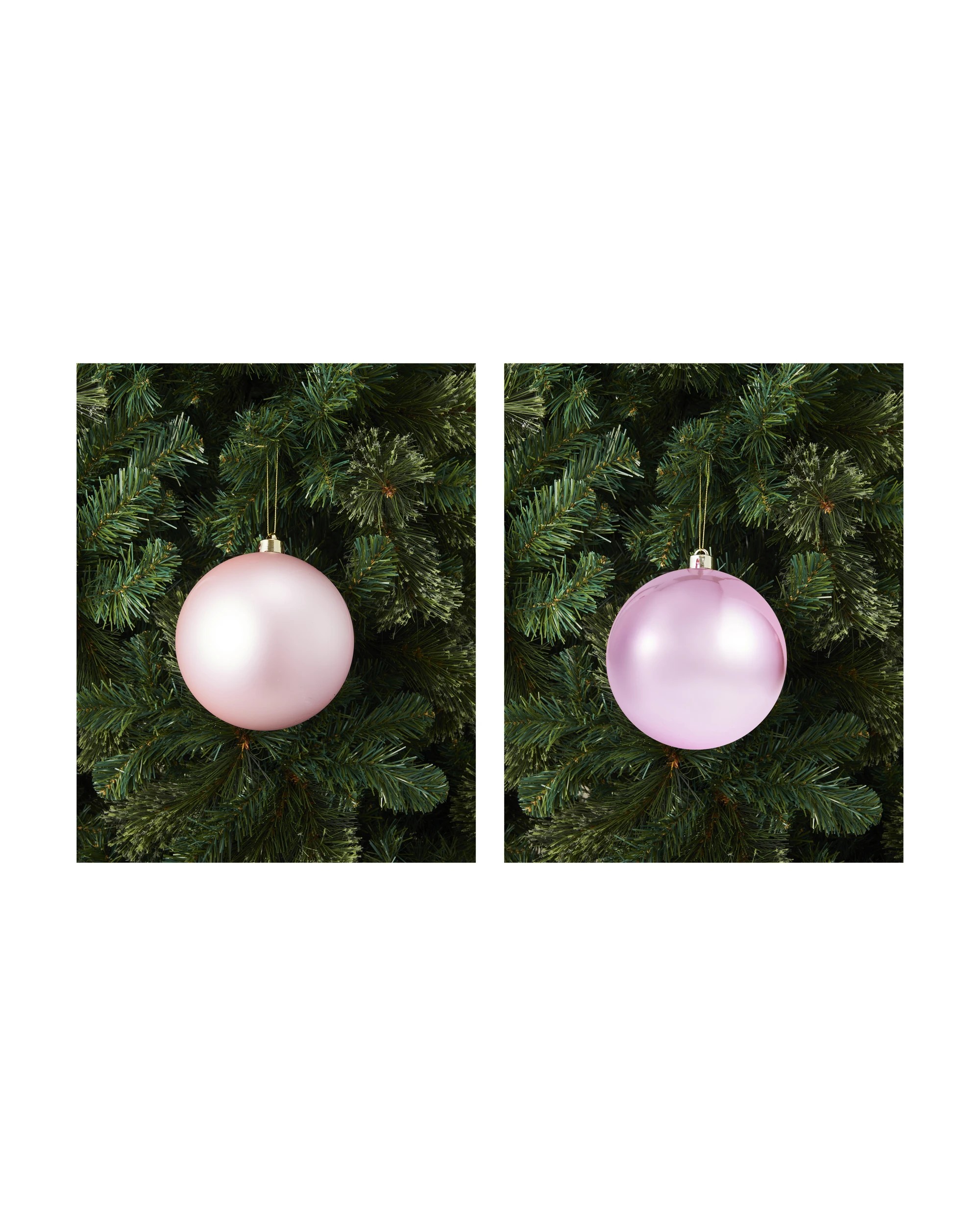 5 4 Pack 15cm Pink Baubles, 5 of 6
