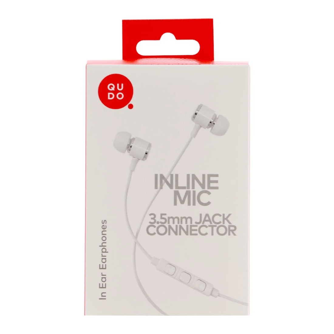 3 Qudo Earphones White, 3 of 5