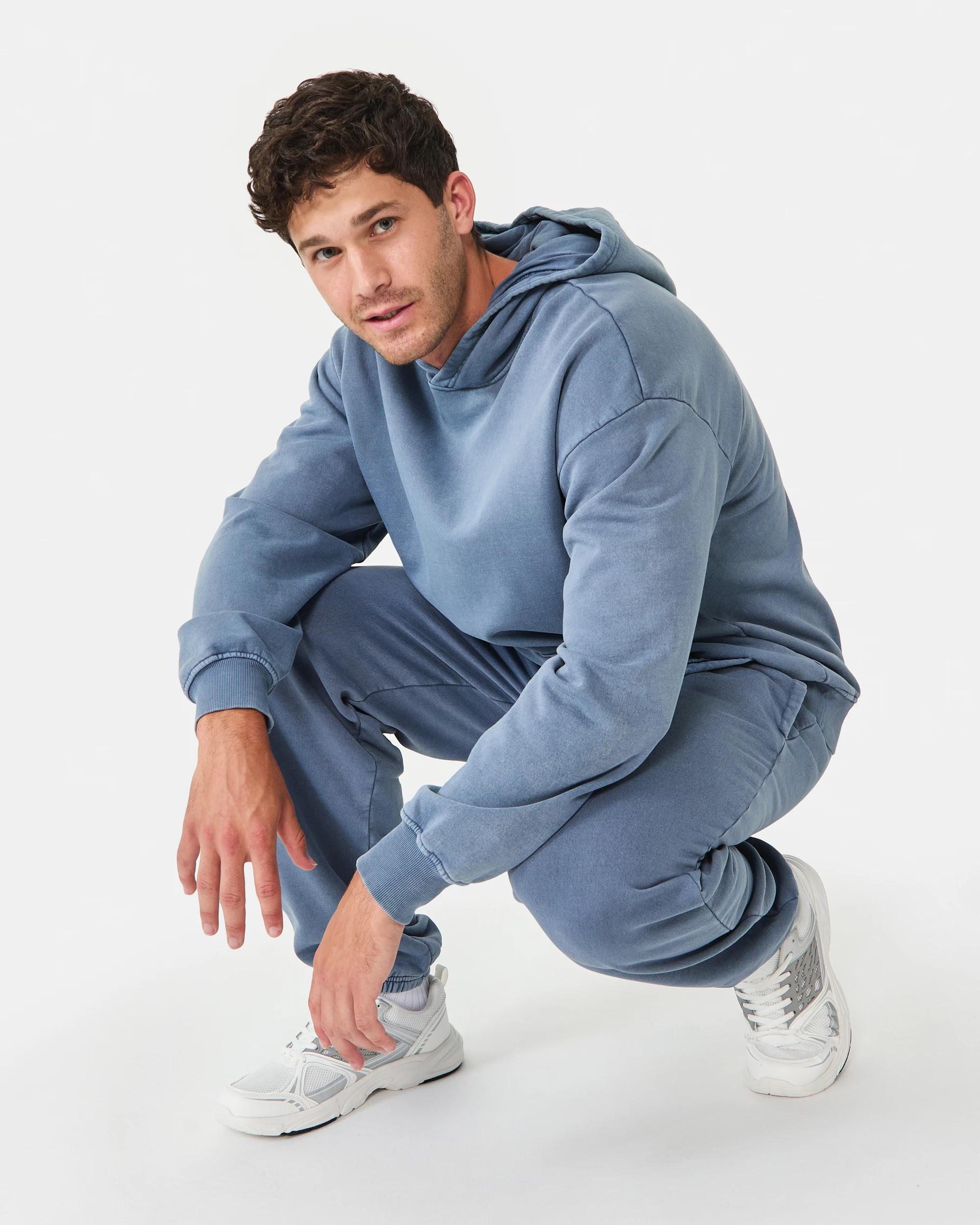 10 Garment Dyed Hoodie Chinablue, 10 of 10