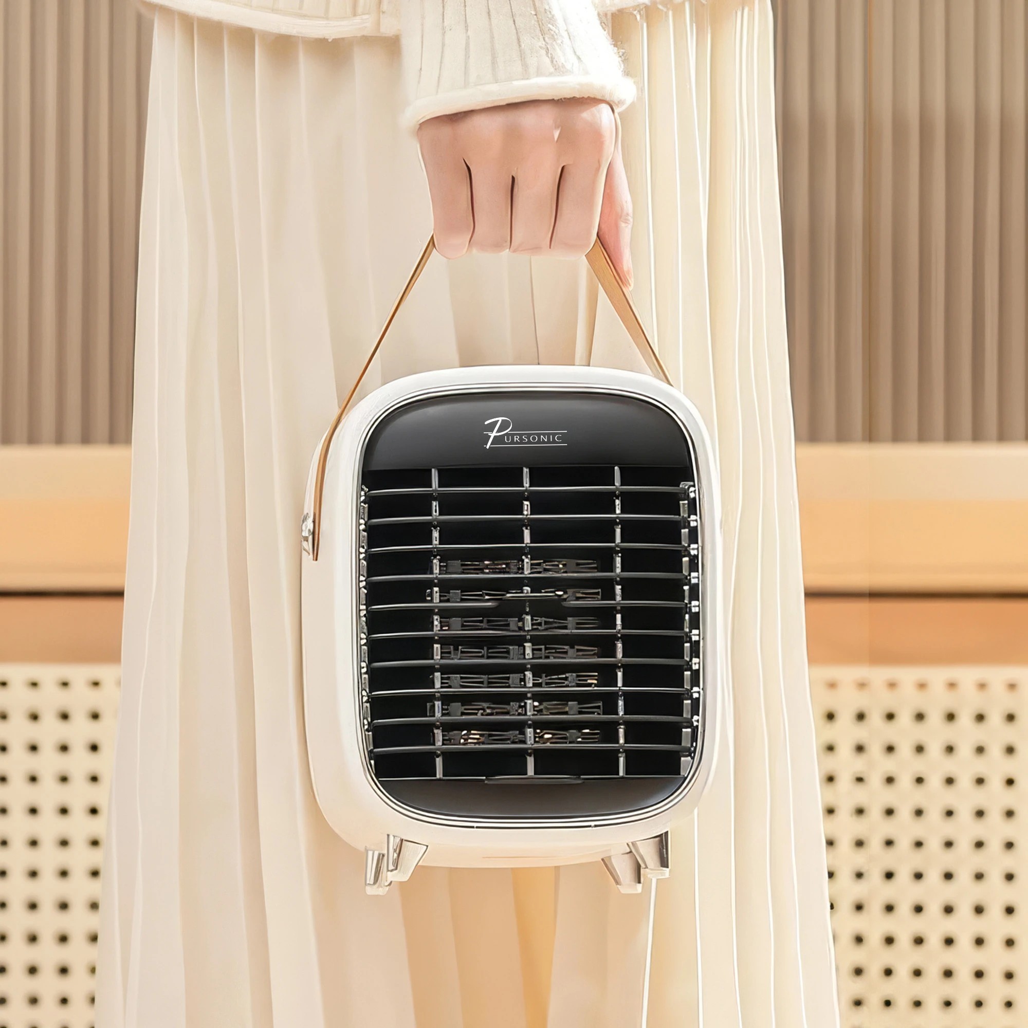 3 Pursonic Compact Ceramic Heater - White, 3 of 4