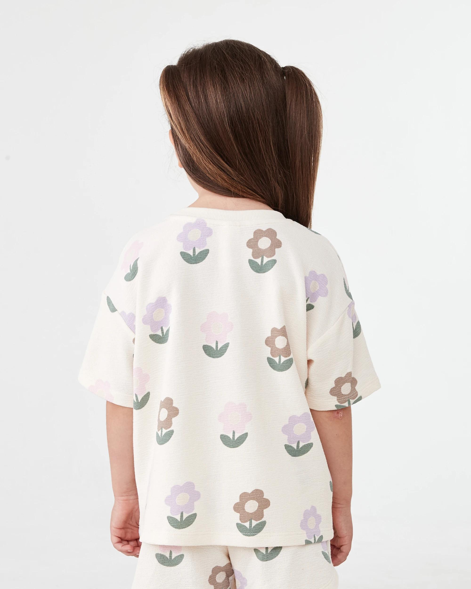 2 Slub Jacquard T-shirt Bge Floral, 2 of 7