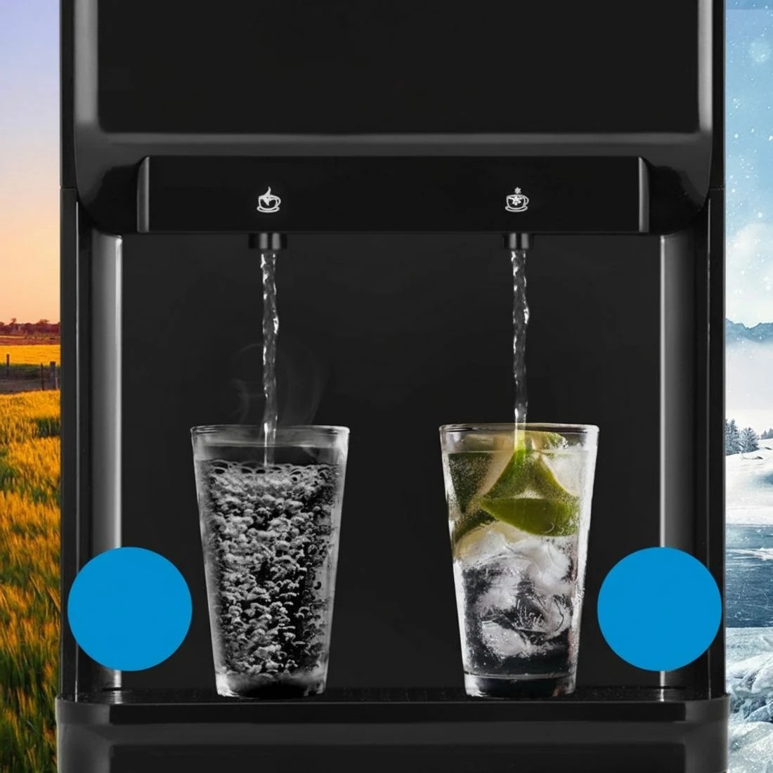 7 Devanti Water Cooler Dispenser Bench Top 22L - Black, 7 of 8