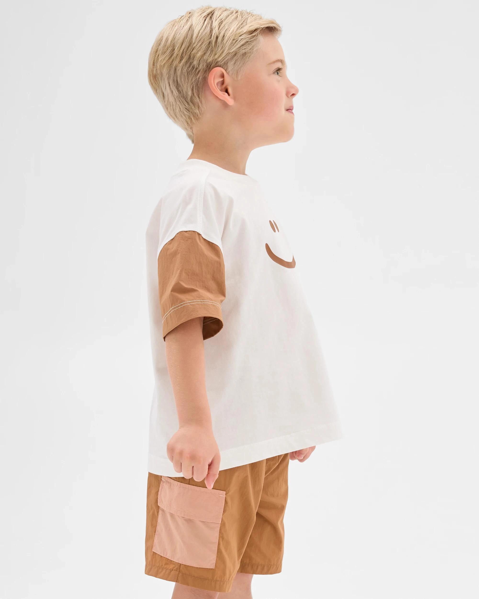 5 Target Australian Cotton and Nylon Blend Oversized T-shirt CREAM, 5 of 8