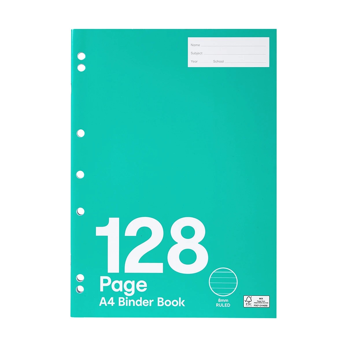 1 Binder Book - A4, 128 Pages, Blue, 1 of 6