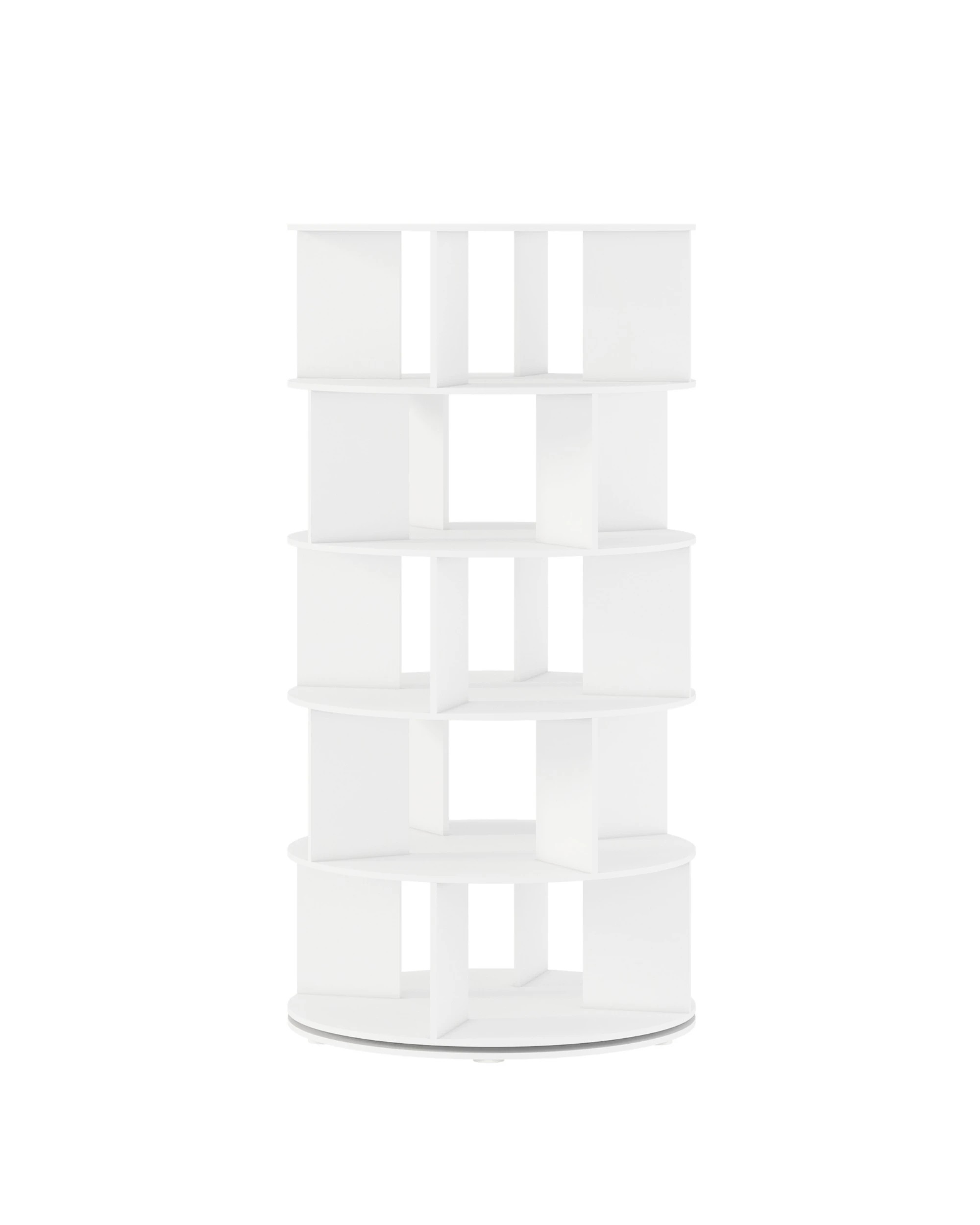 1 Advwin 5 Tier Rotating Shoe Rack Tower Revolving 360 Shoe Storage Bag Display Stand Handbag Organizer, 1 of 9