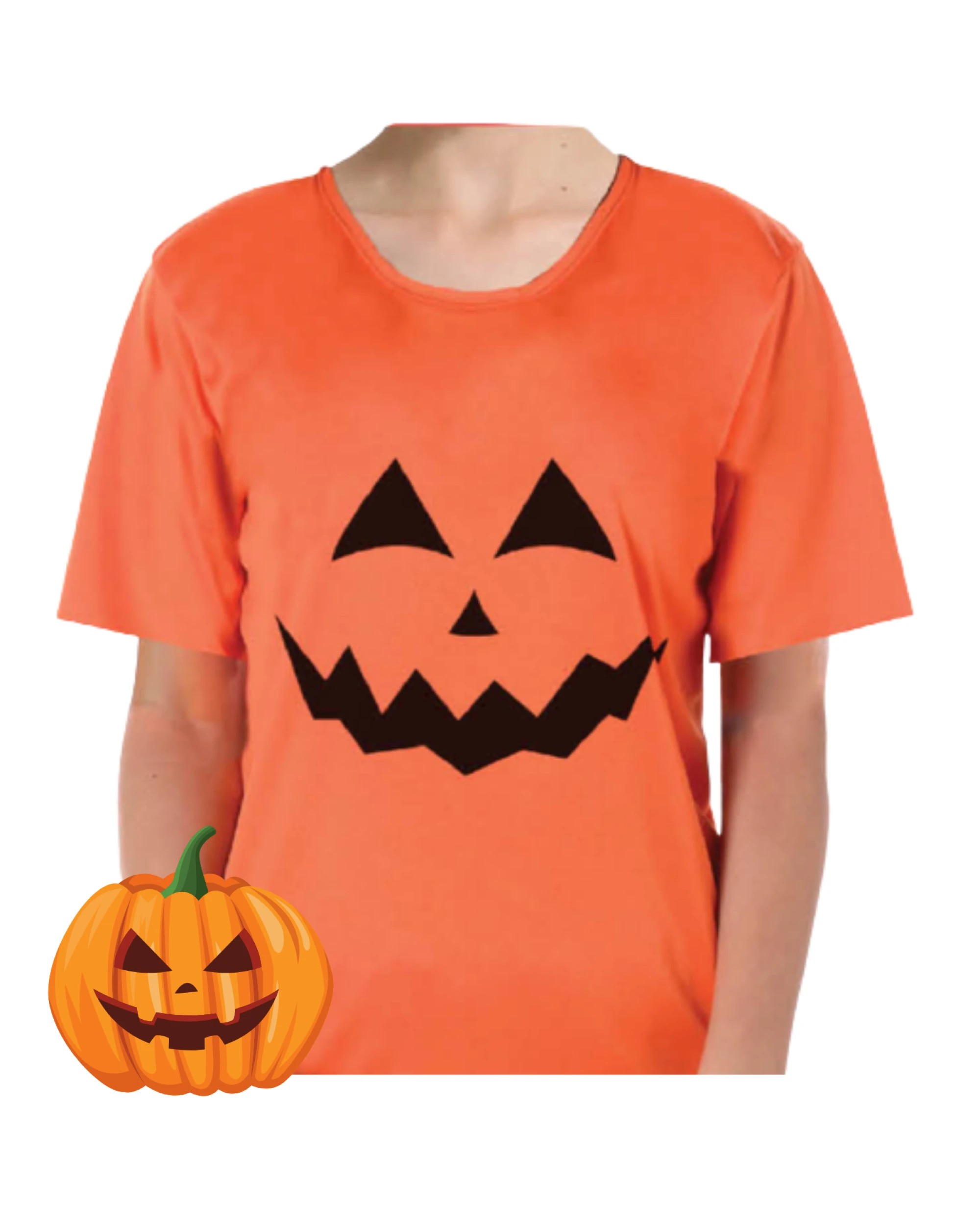 1 BR Costumes Halloween Pumpkin T-Shirt for Adults, 1 of 2