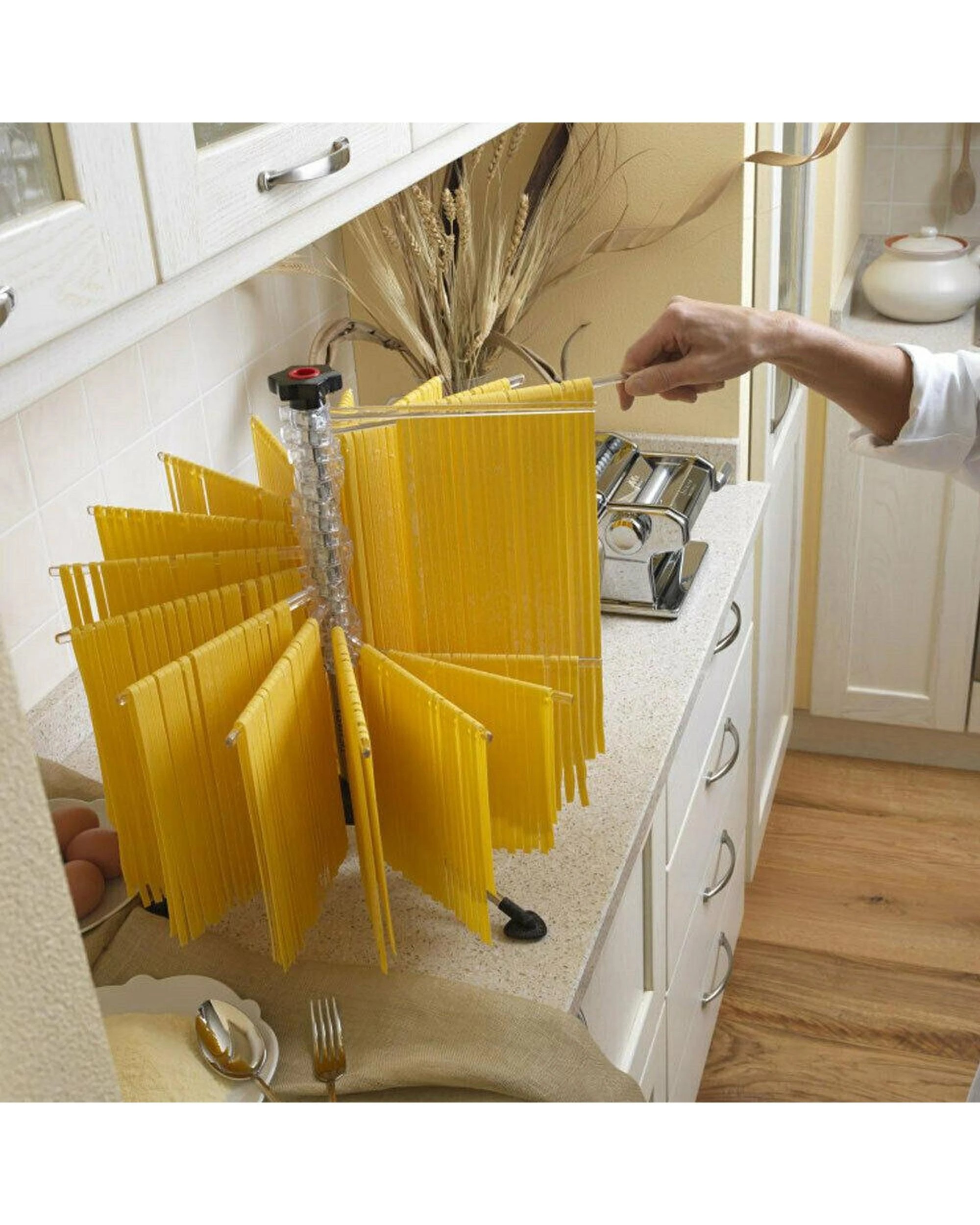 2 Marcato 16 Arm Tacapasta Pasta Drying Rack  Fettucine Noodle Spaghetti, 2 of 6