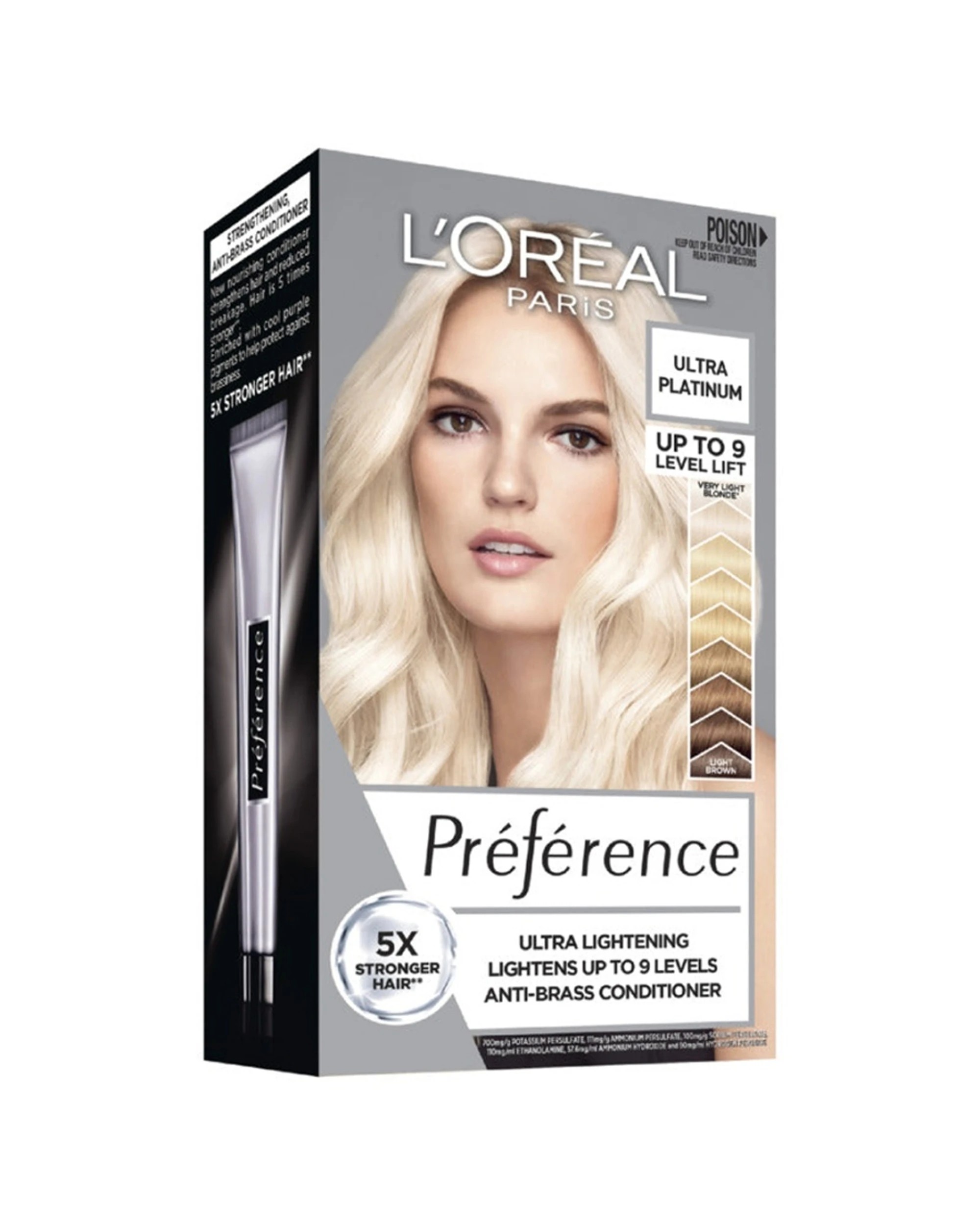 1 Loreal Preference Ultra Platinum 9 Level Lift Bleach, 1 of 5