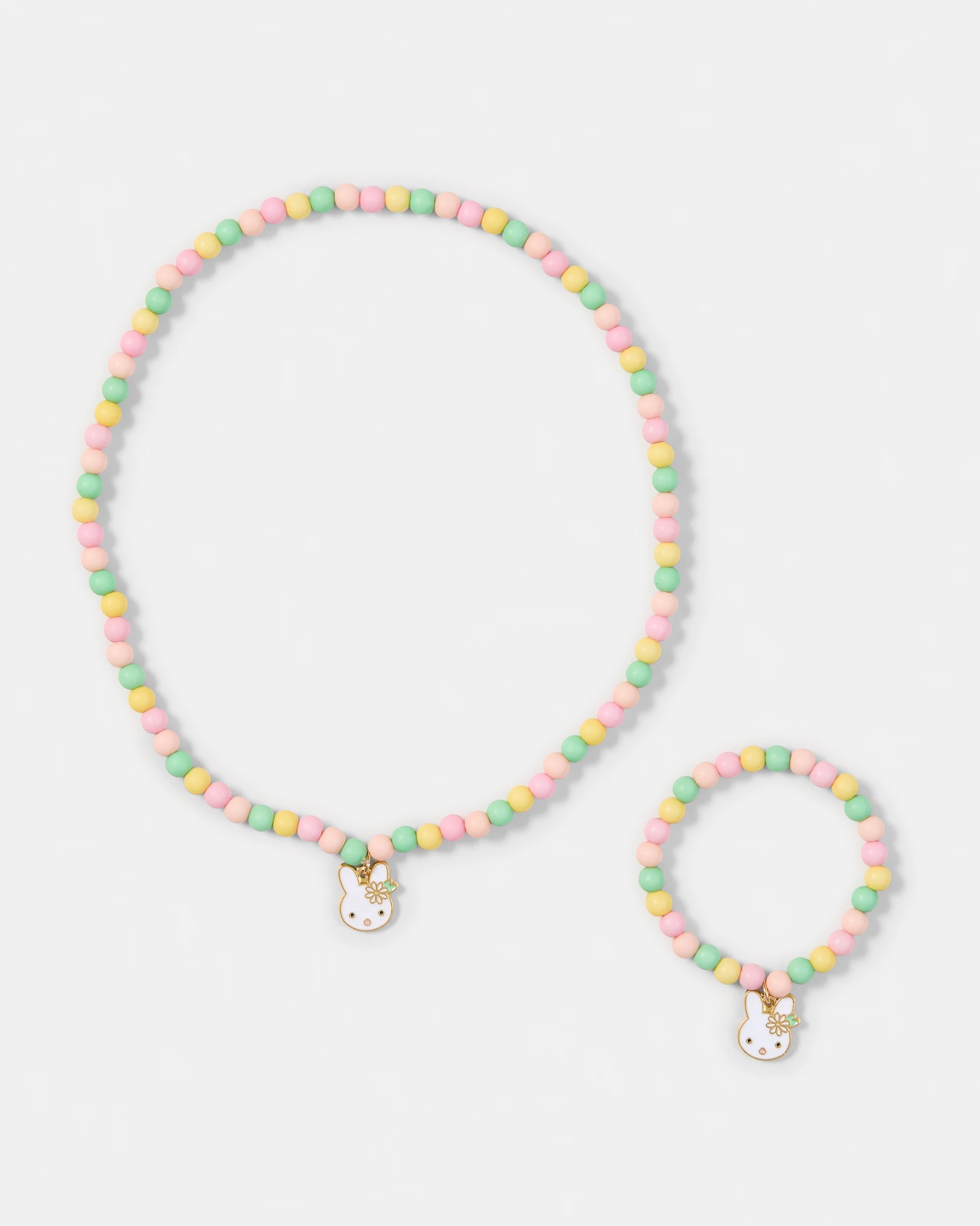 1 2 Piece Bunny Necklace and Bracelet Set, 1 of 4