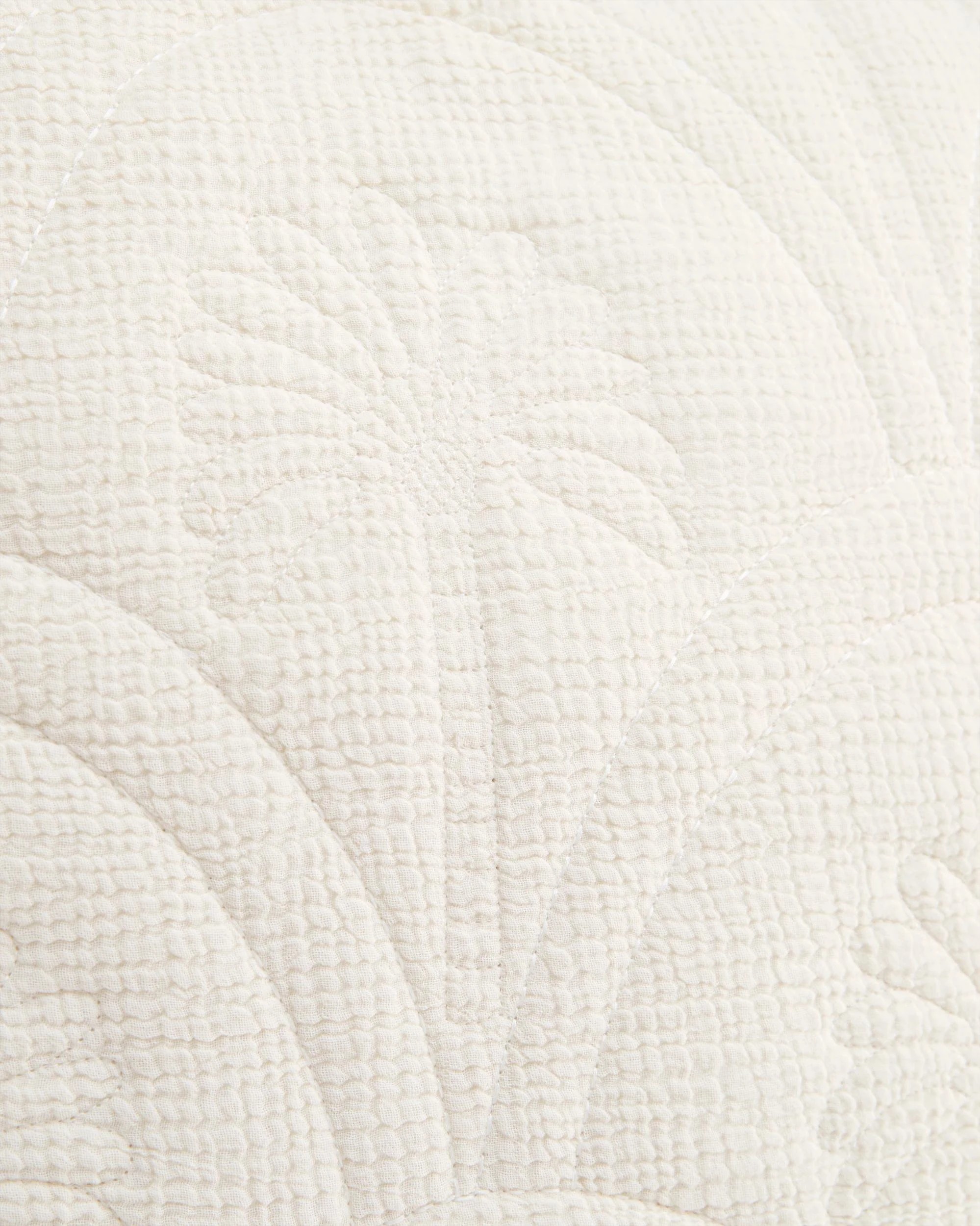 3 Target Palm Quilted Australian Cotton European Pillowcase - Queen Bed - Natural, 3 of 5