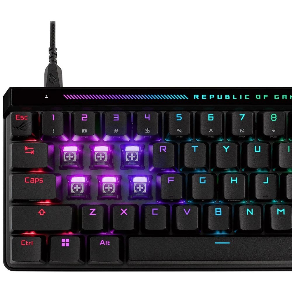 6 Asus ROG Falchion Ace HFX Wired Mechanical Keyboard Black, 6 of 7
